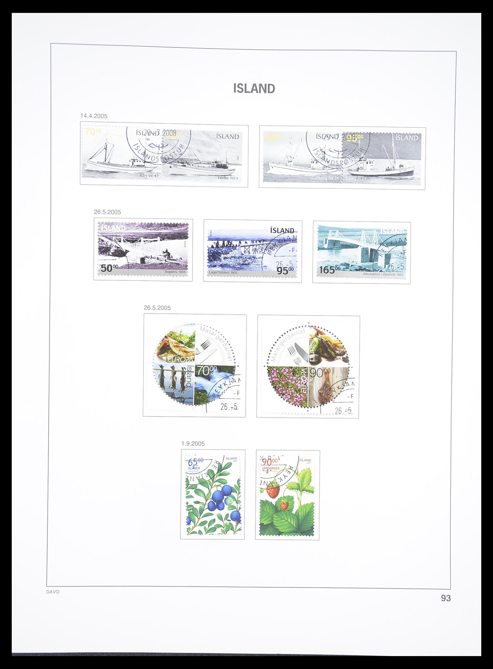 33387 093 - Postzegelverzameling 33387 IJsland 1876-2008.