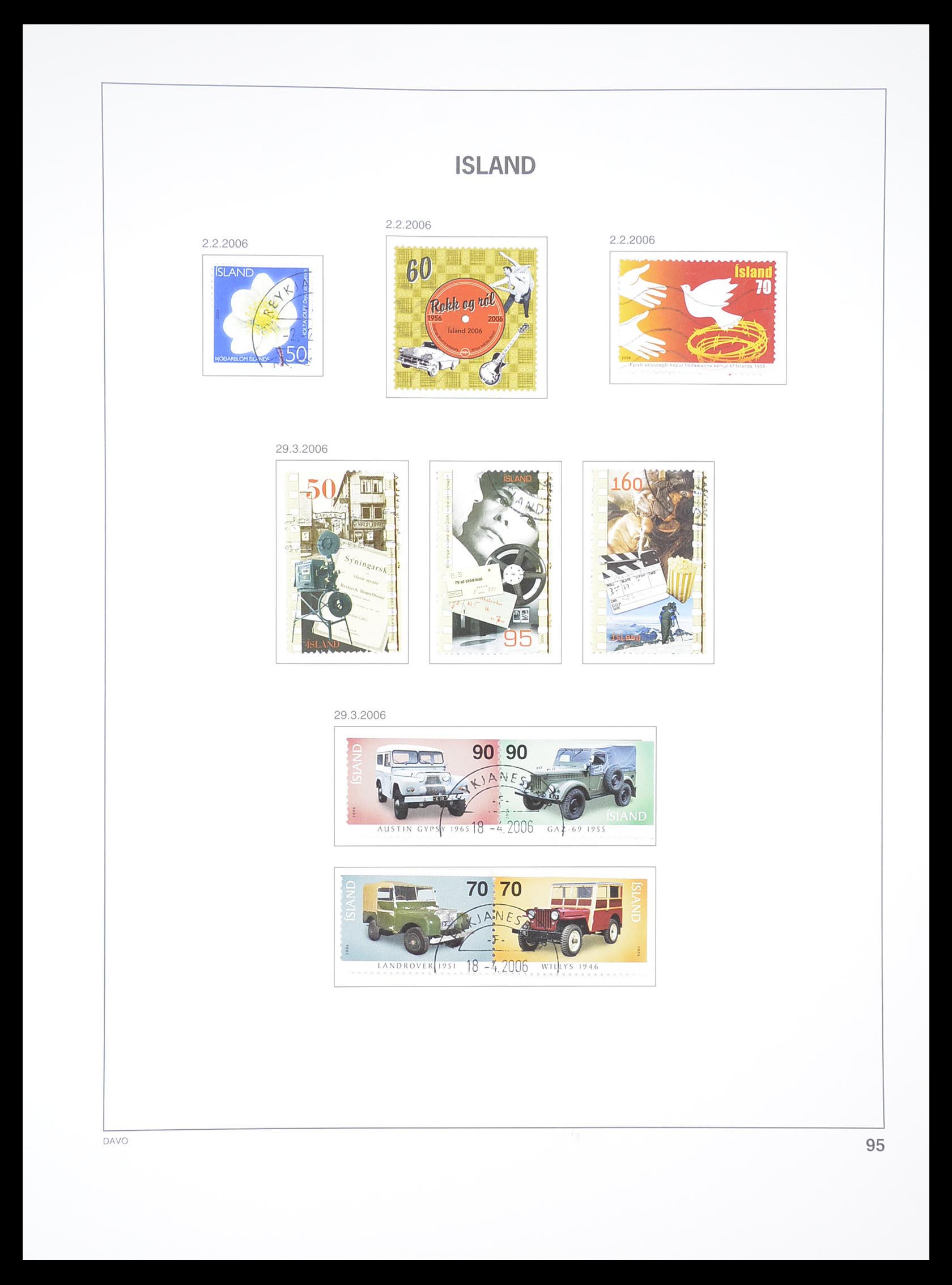33387 095 - Postzegelverzameling 33387 IJsland 1876-2008.