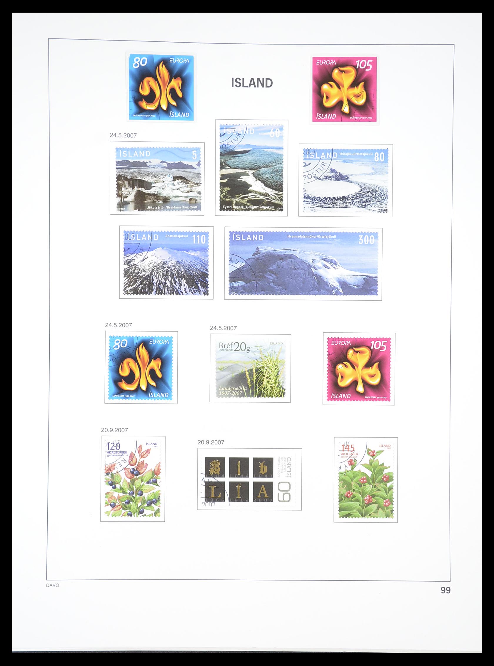 33387 101 - Stamp collection 33387 Iceland 1876-2008.