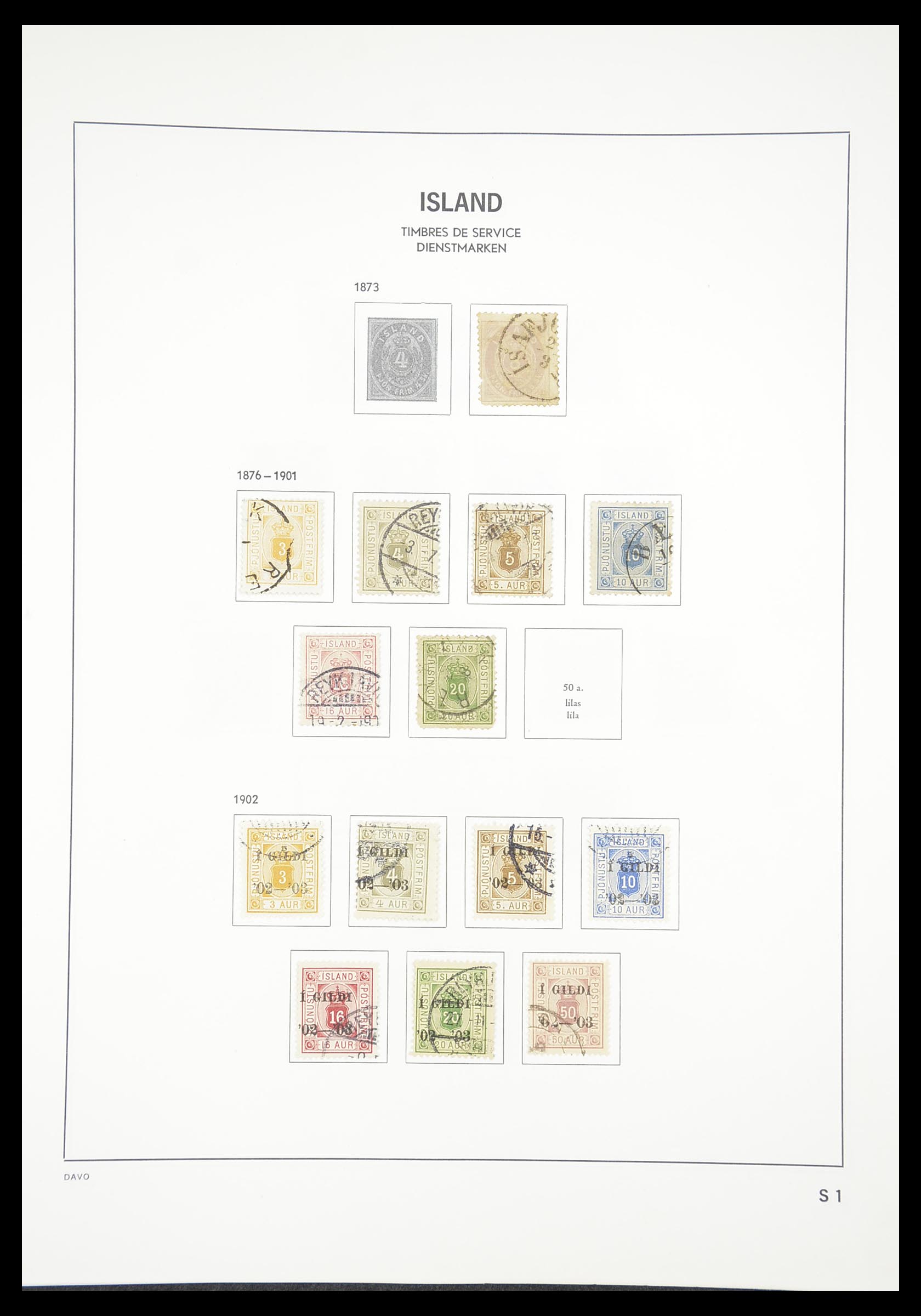 33387 141 - Postzegelverzameling 33387 IJsland 1876-2008.