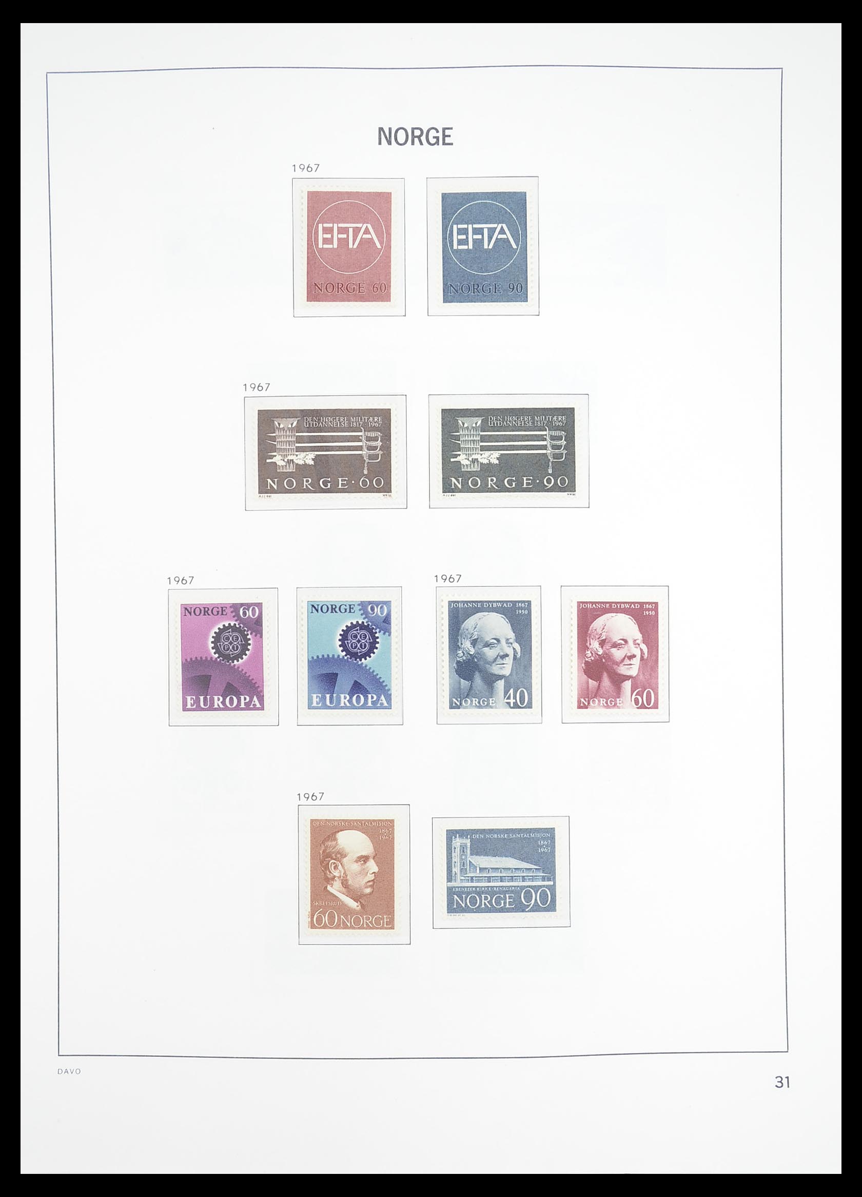 33388 036 - Stamp collection 33388 Norway 1867-2010.