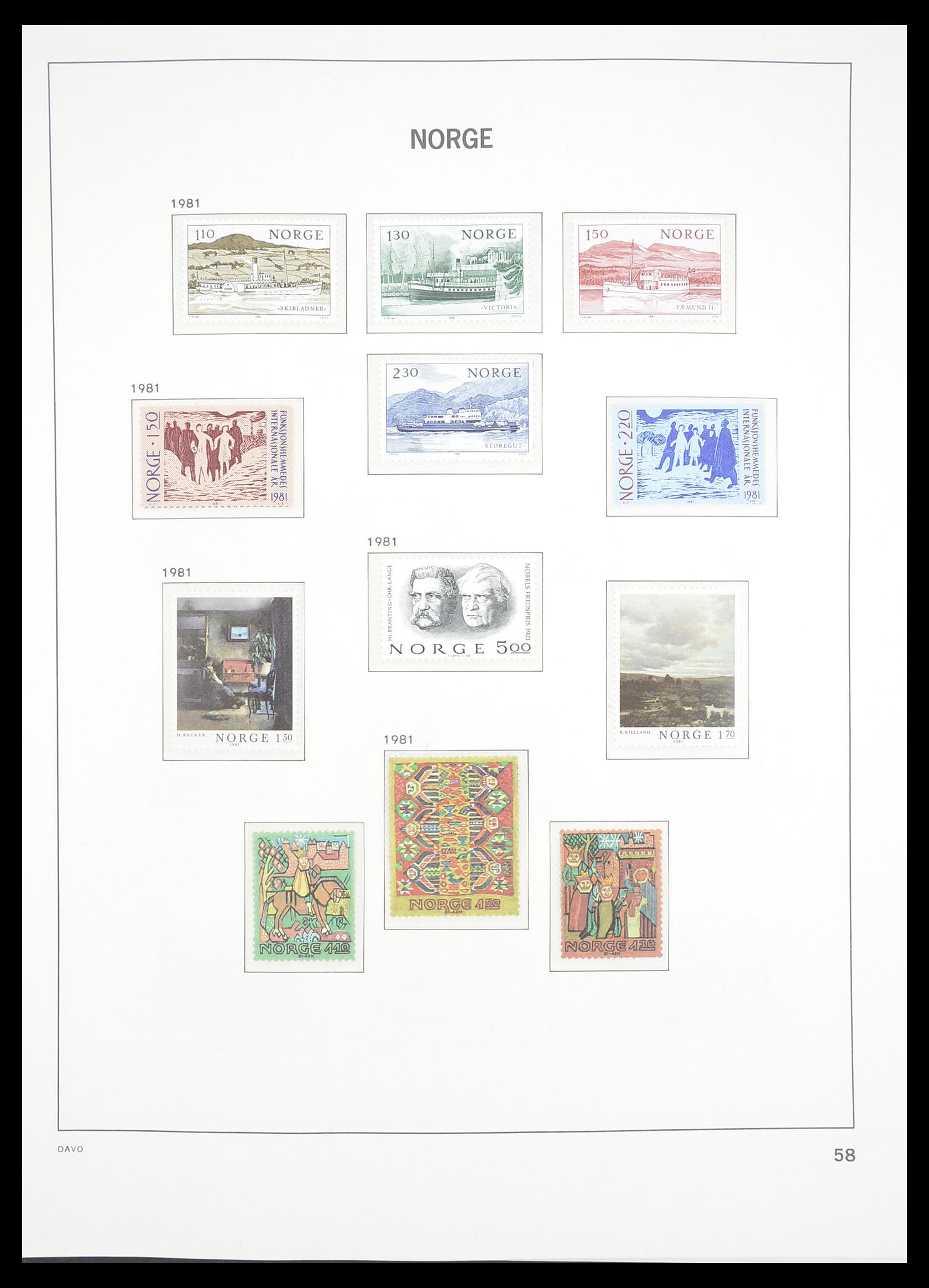33388 063 - Stamp collection 33388 Norway 1867-2010.