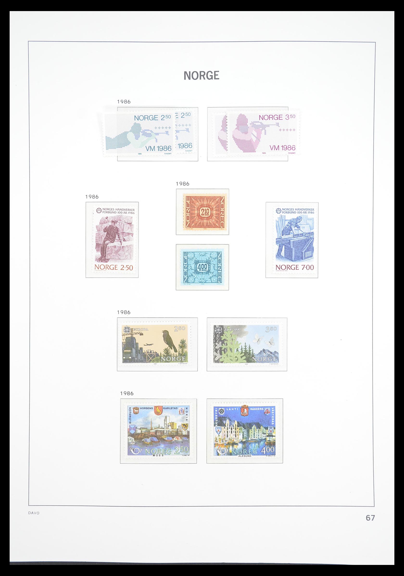 33388 072 - Stamp collection 33388 Norway 1867-2010.