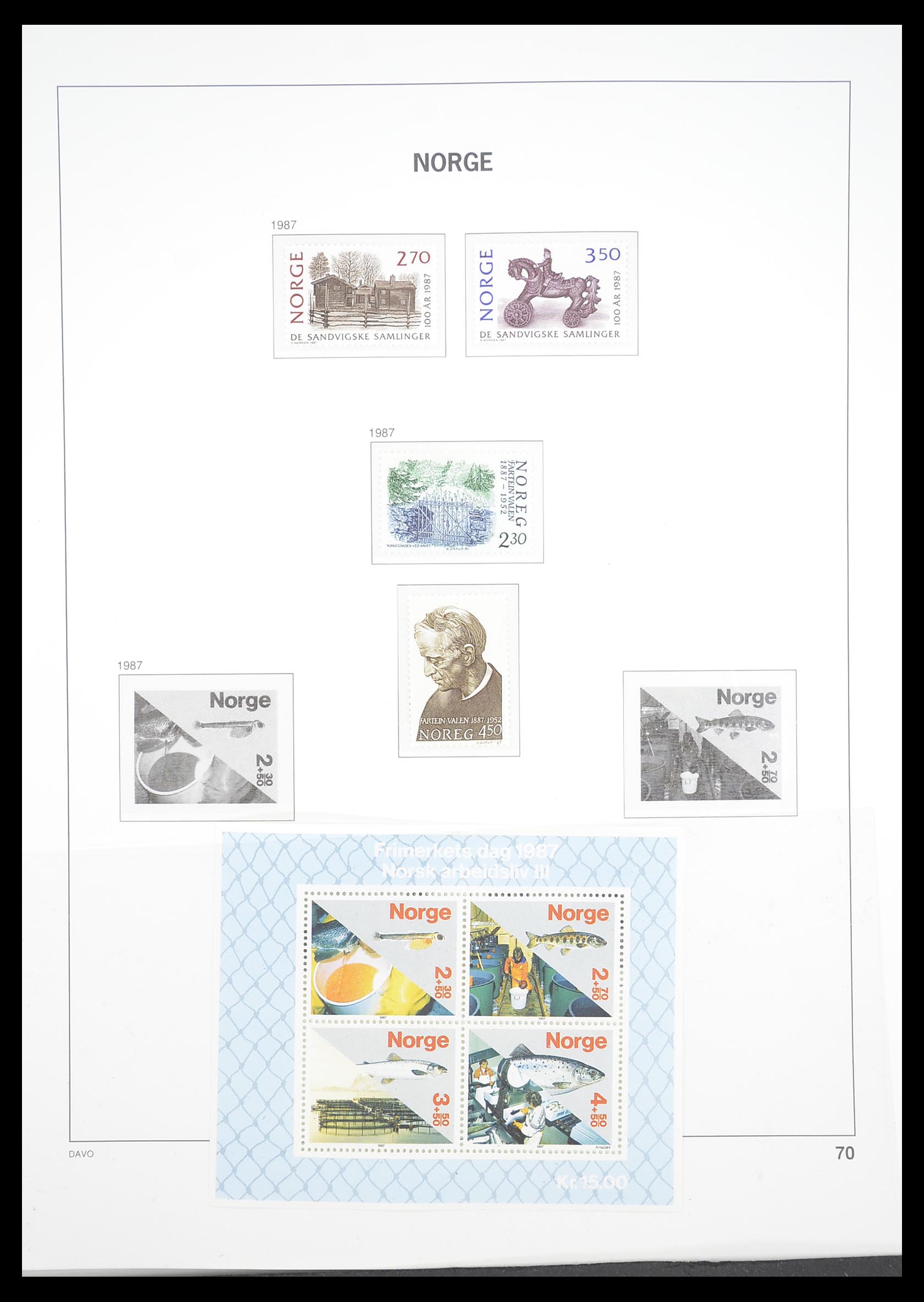 33388 076 - Stamp collection 33388 Norway 1867-2010.