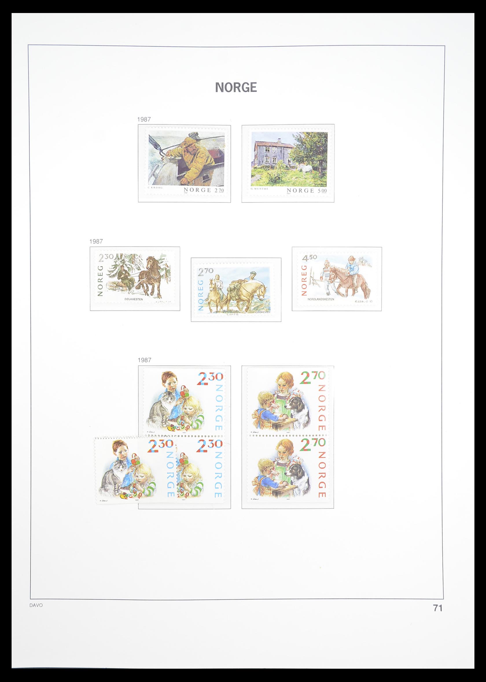 33388 077 - Stamp collection 33388 Norway 1867-2010.