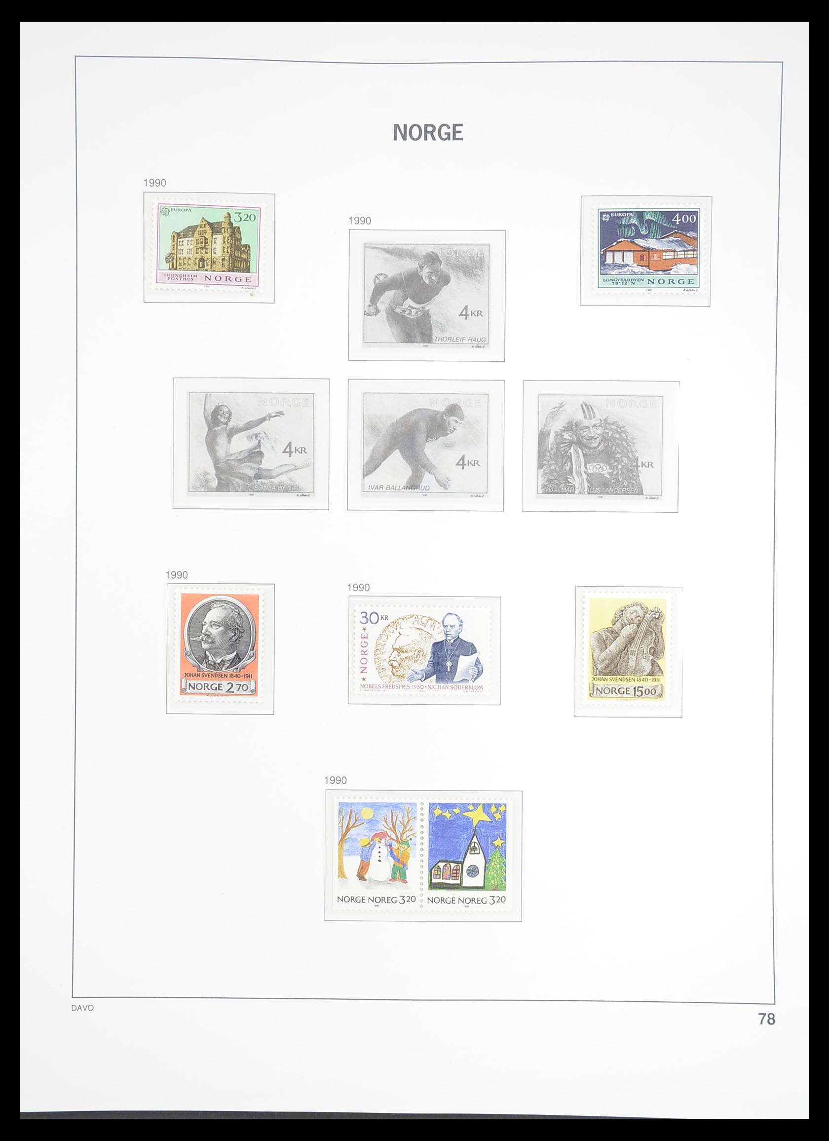 33388 090 - Stamp collection 33388 Norway 1867-2010.