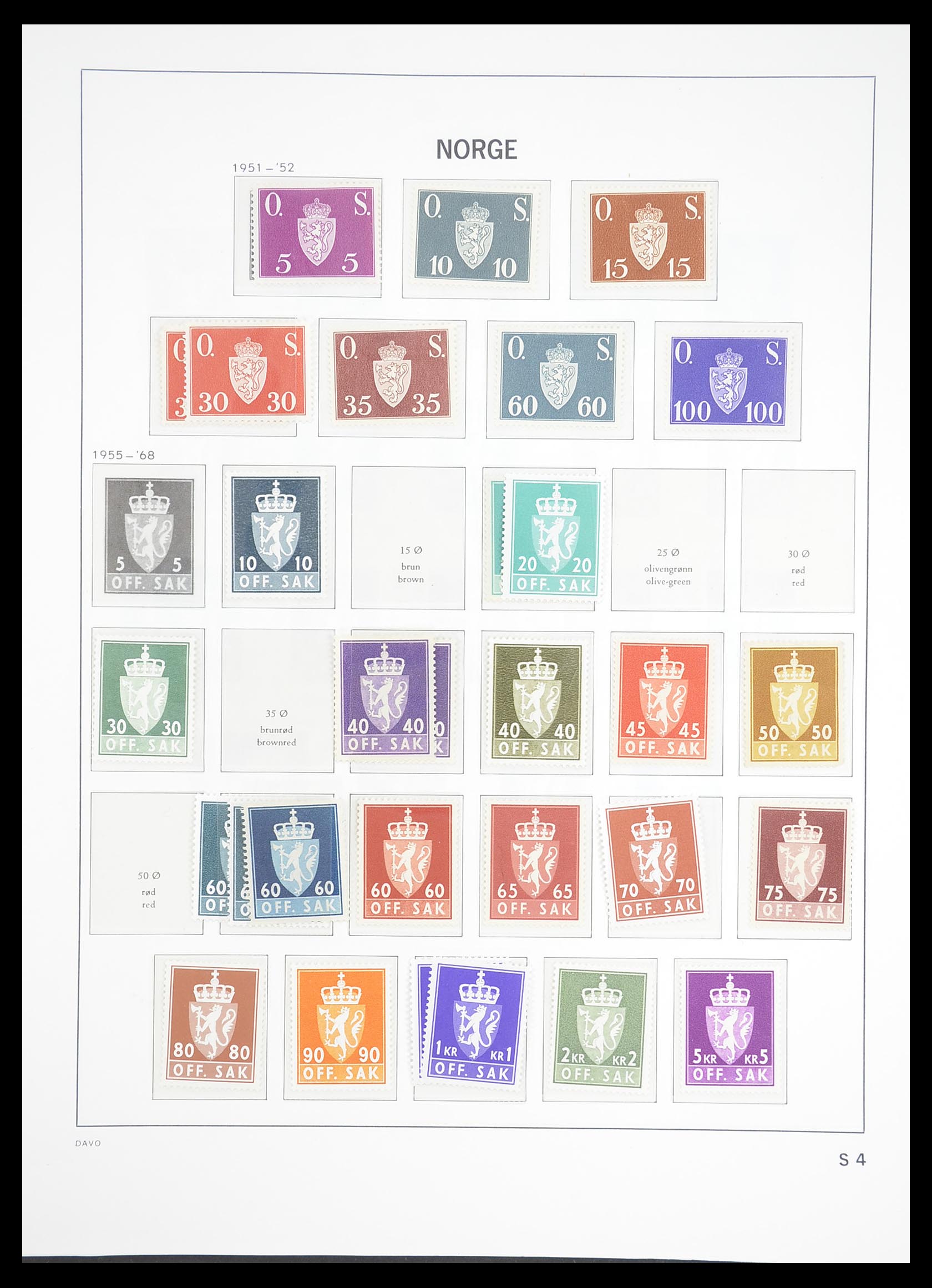 33388 119 - Stamp collection 33388 Norway 1867-2010.