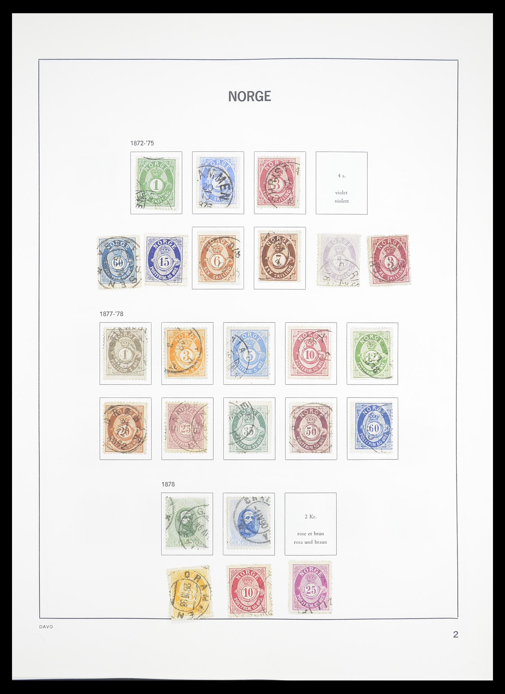 33389 002 - Postzegelverzameling 33389 Noorwegen 1856-2013.