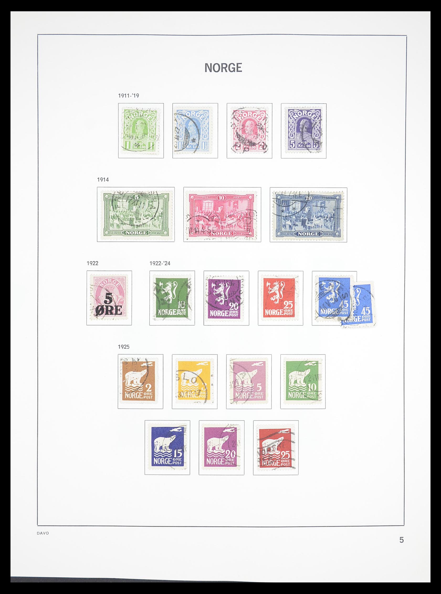 33389 006 - Postzegelverzameling 33389 Noorwegen 1856-2013.
