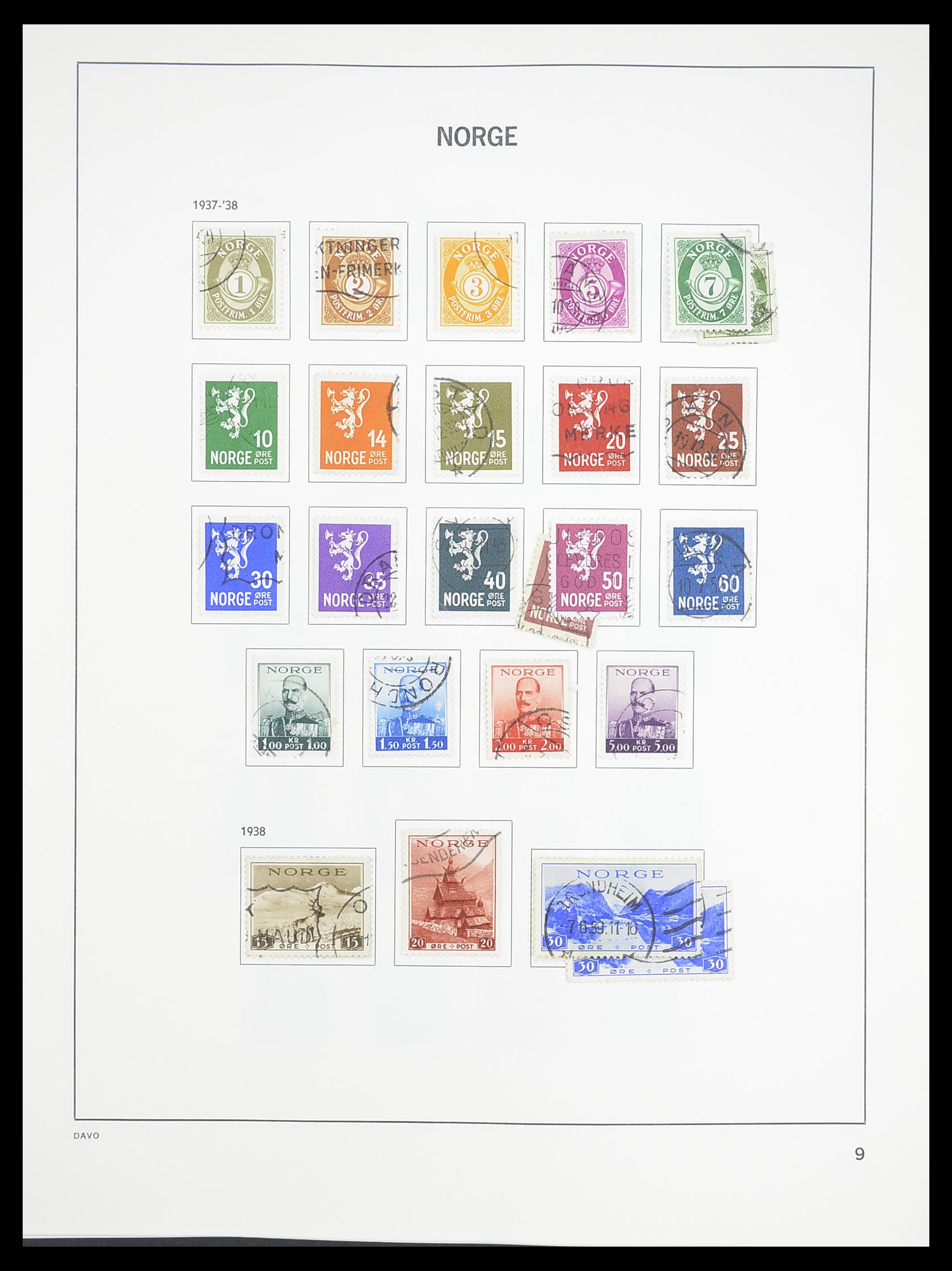 33389 011 - Postzegelverzameling 33389 Noorwegen 1856-2013.