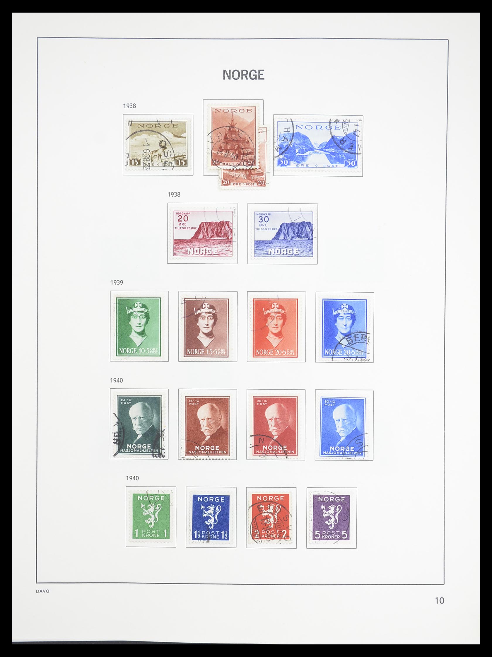 33389 012 - Postzegelverzameling 33389 Noorwegen 1856-2013.