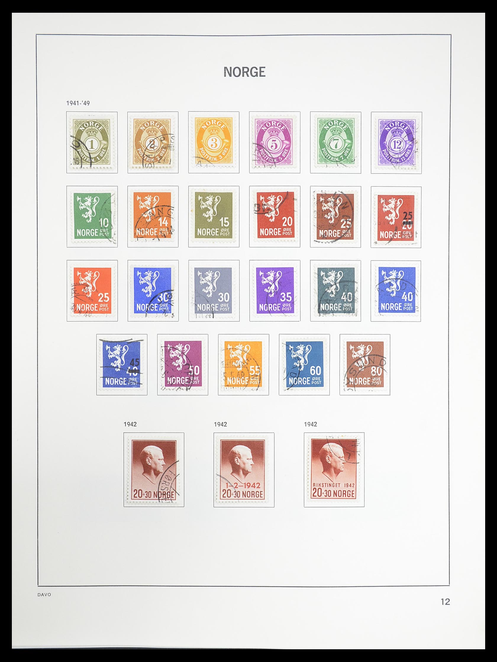 33389 014 - Postzegelverzameling 33389 Noorwegen 1856-2013.