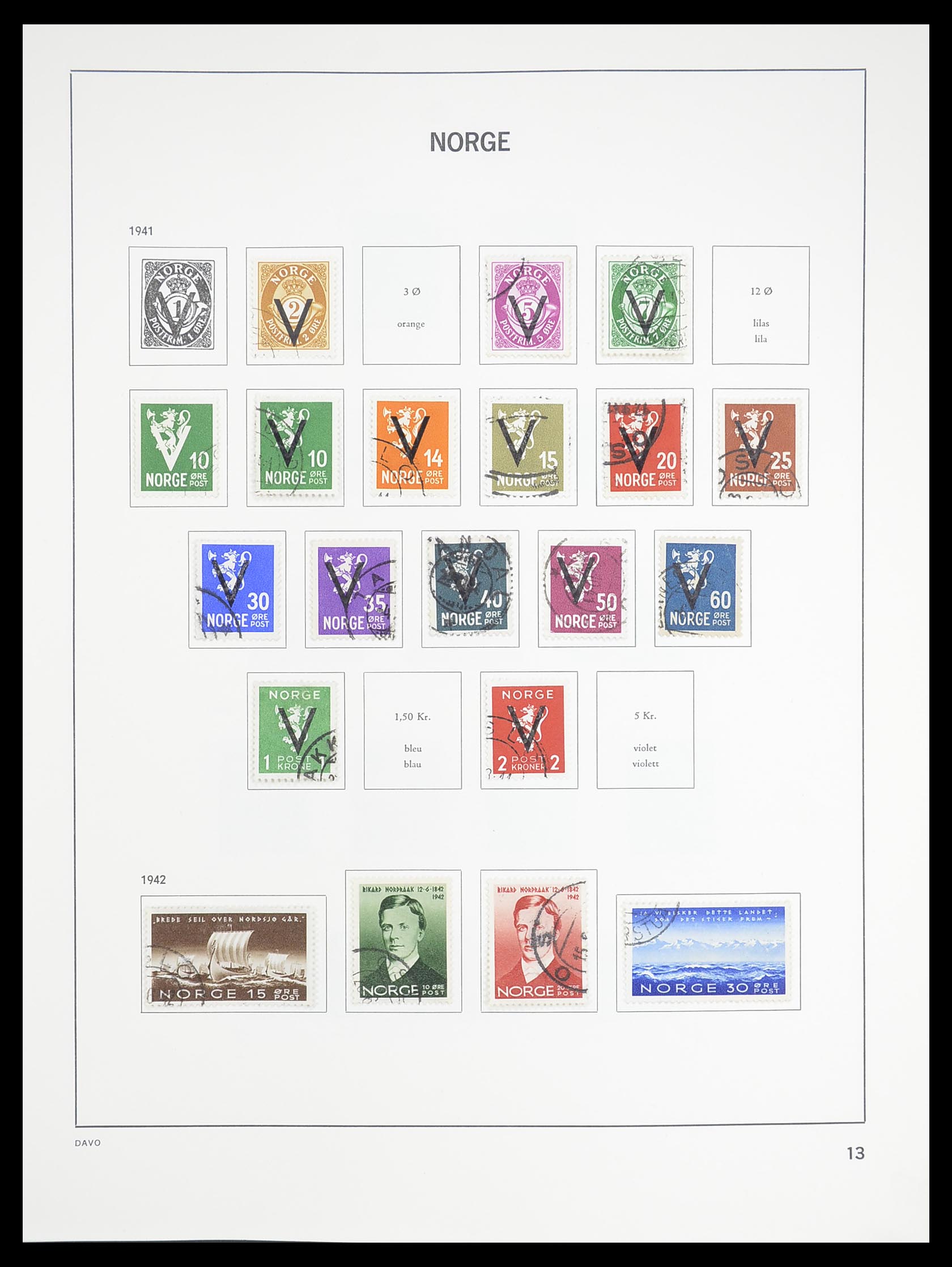 33389 016 - Postzegelverzameling 33389 Noorwegen 1856-2013.