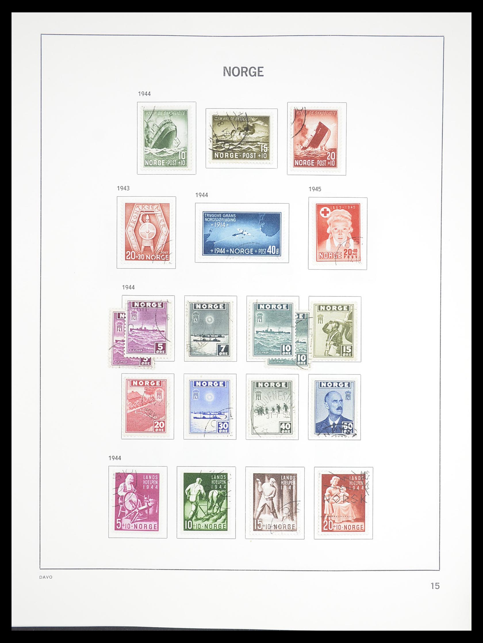 33389 018 - Postzegelverzameling 33389 Noorwegen 1856-2013.