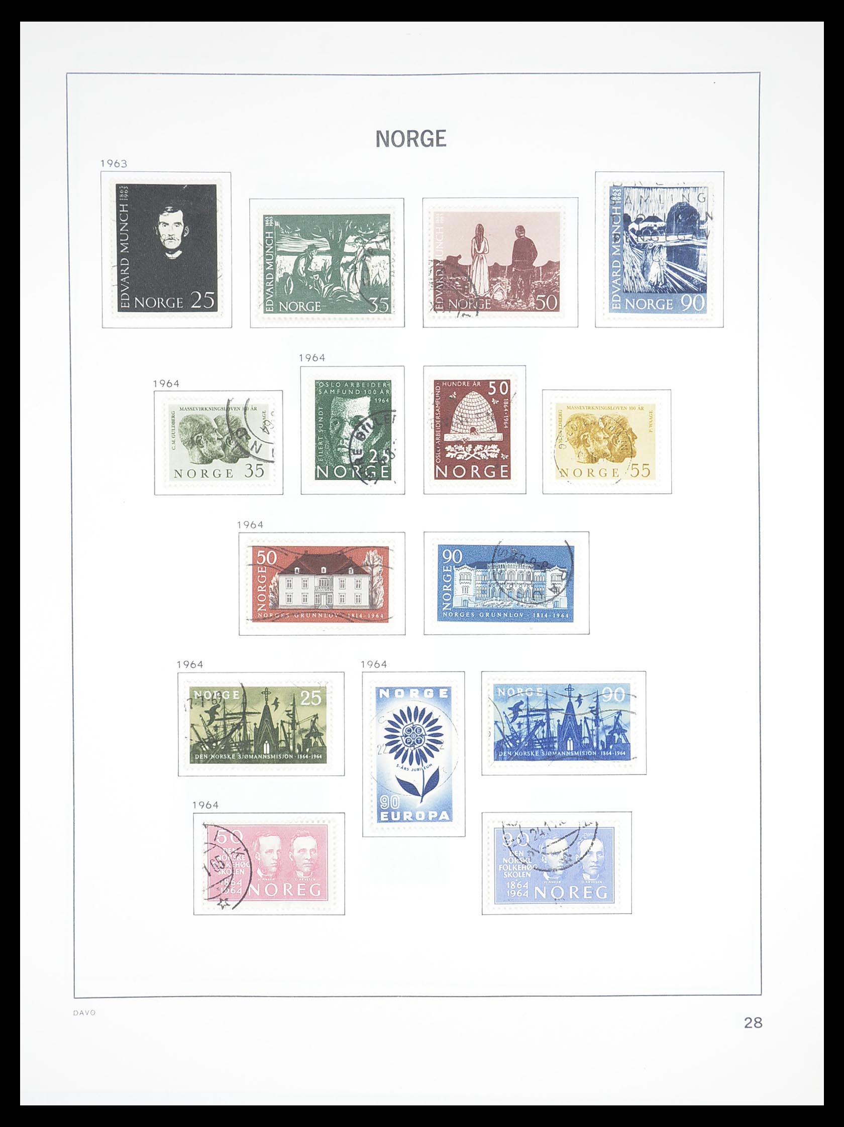 33389 034 - Stamp collection 33389 Norway 1856-2013.