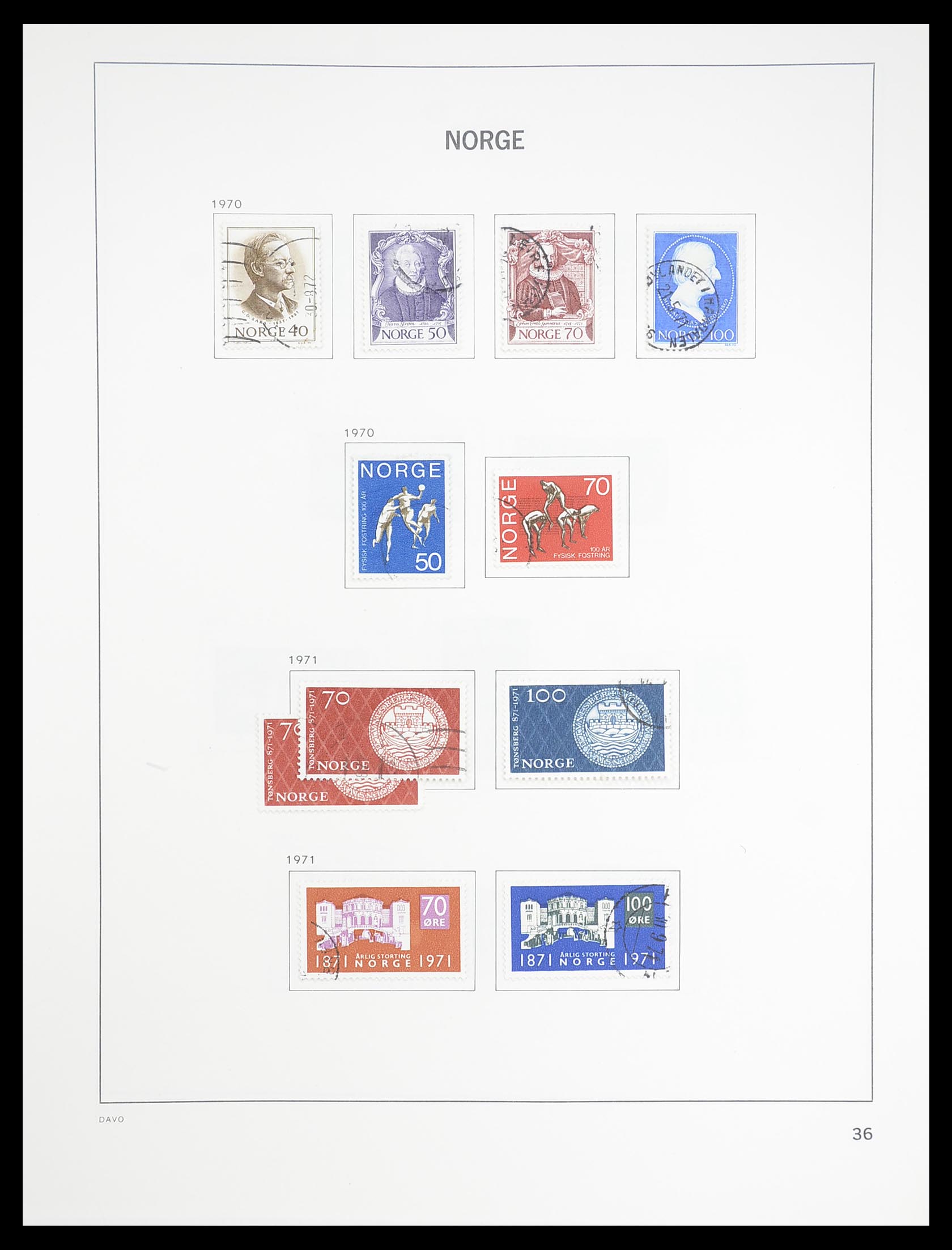 33389 043 - Stamp collection 33389 Norway 1856-2013.