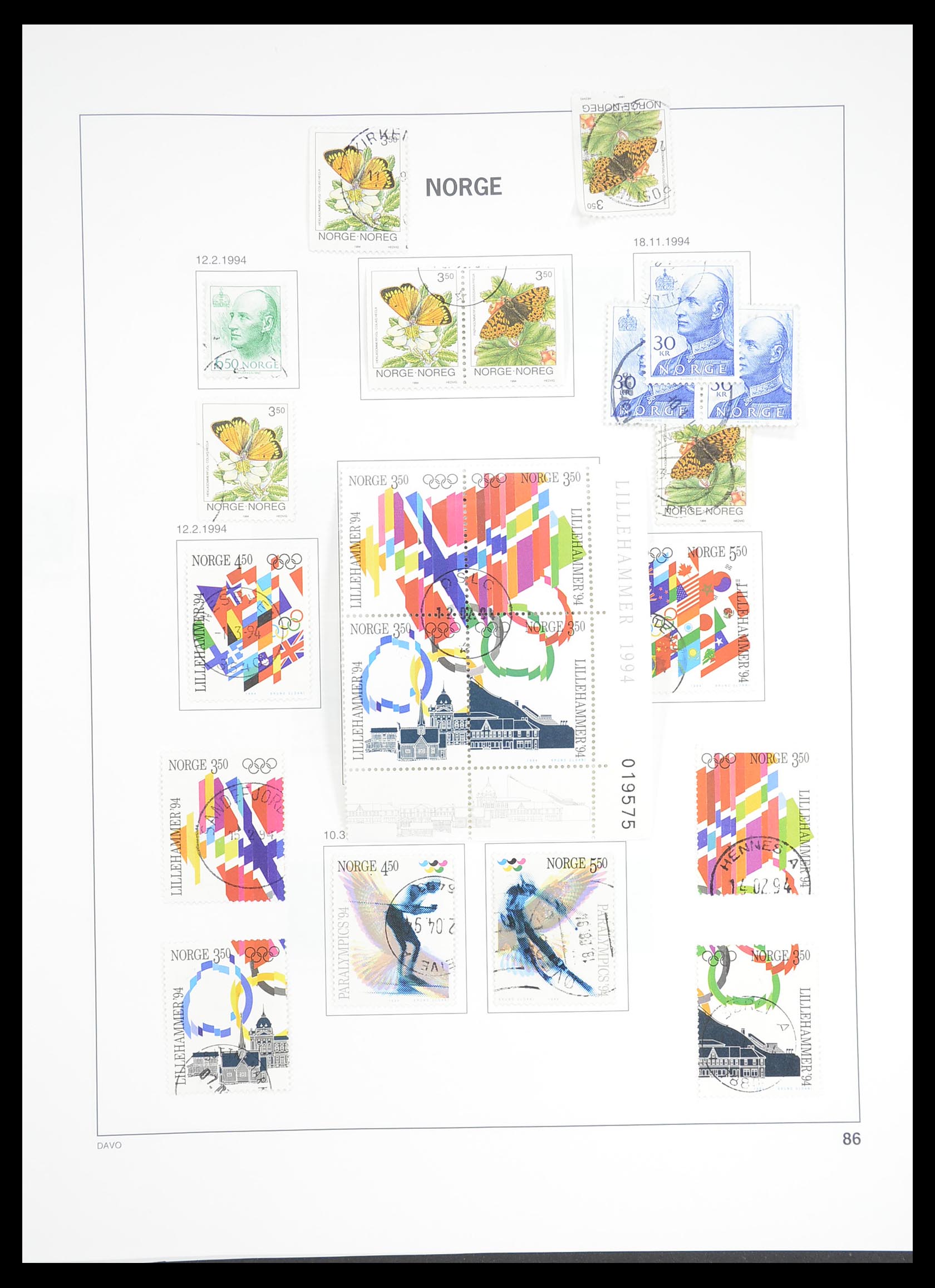 33389 096 - Stamp collection 33389 Norway 1856-2013.