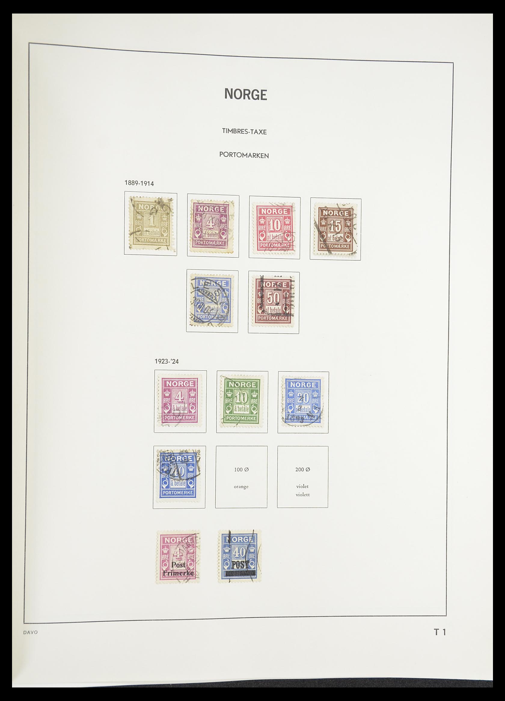 33389 230 - Stamp collection 33389 Norway 1856-2013.