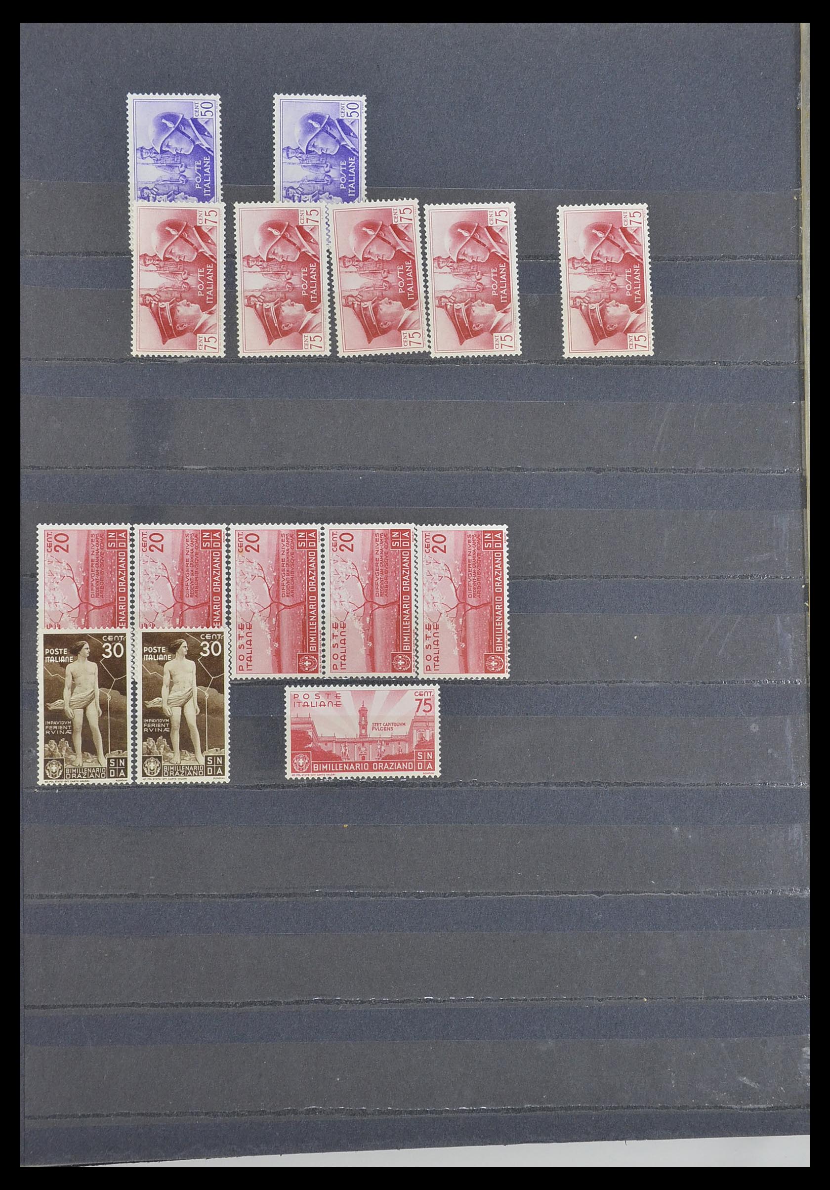 33390 039 - Postzegelverzameling 33390 Italië 1900-1950.