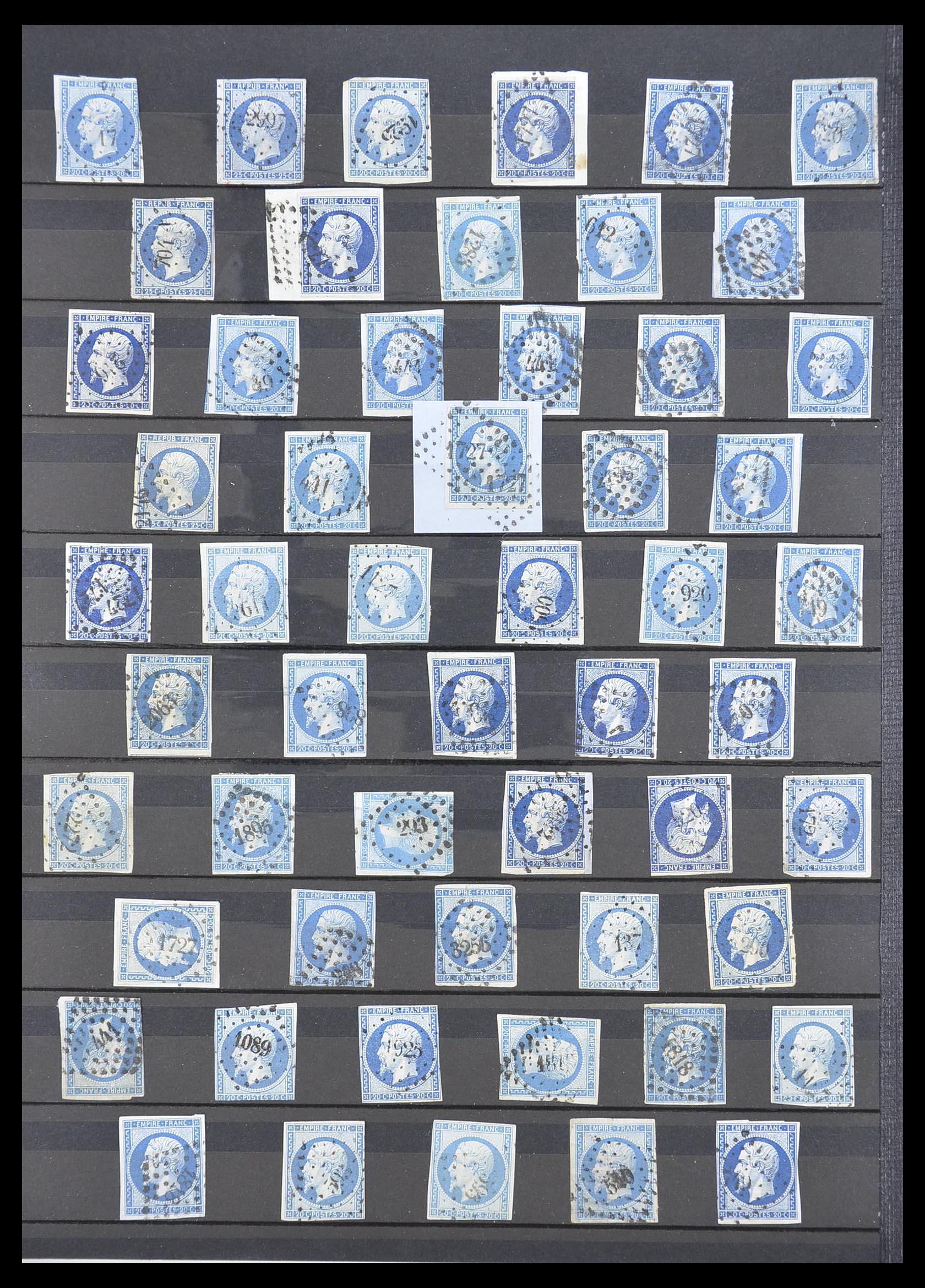 33392 008 - Postzegelverzameling 33392 Frankrijk stempels 1849-1936.