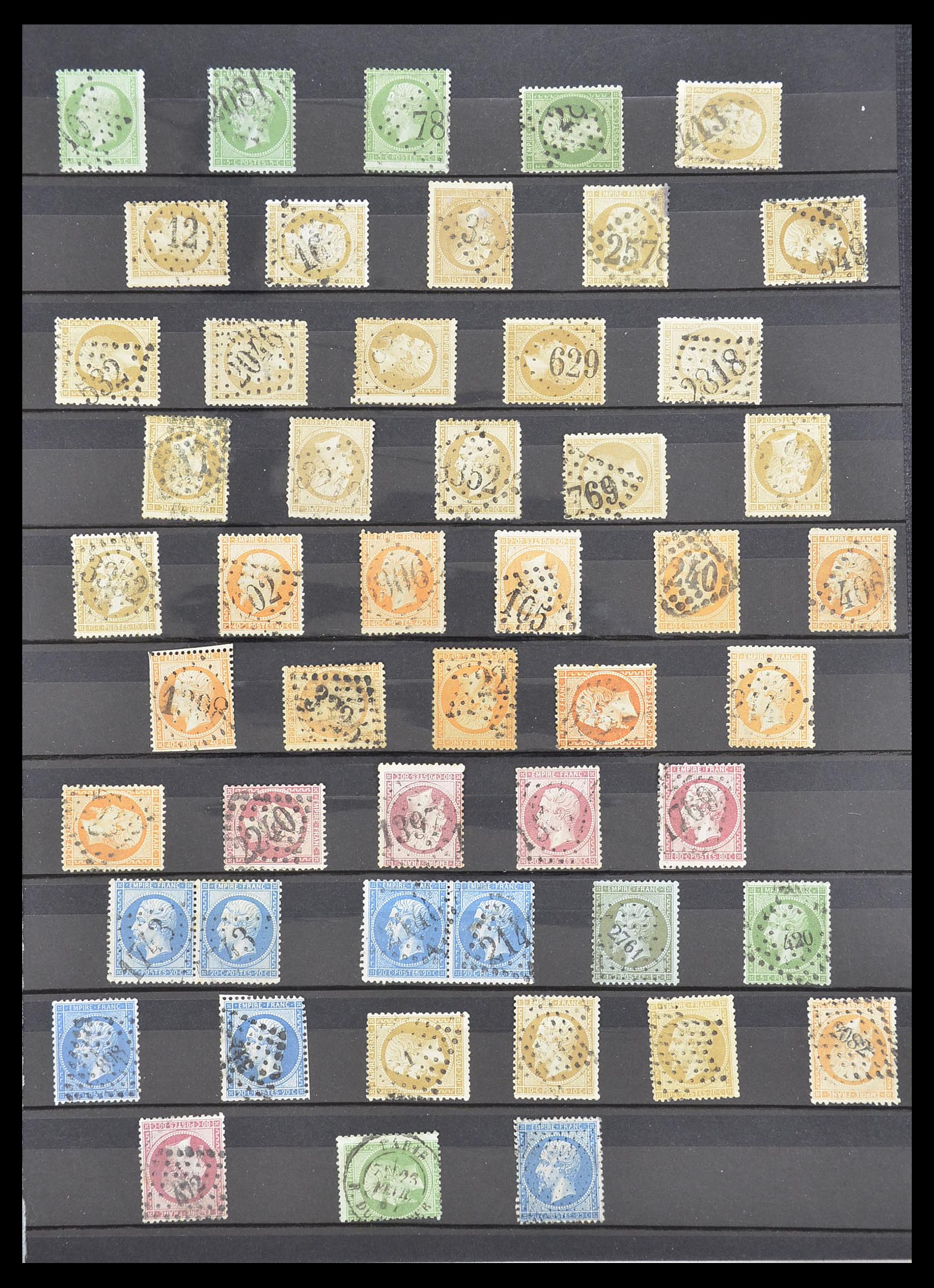 33392 015 - Postzegelverzameling 33392 Frankrijk stempels 1849-1936.