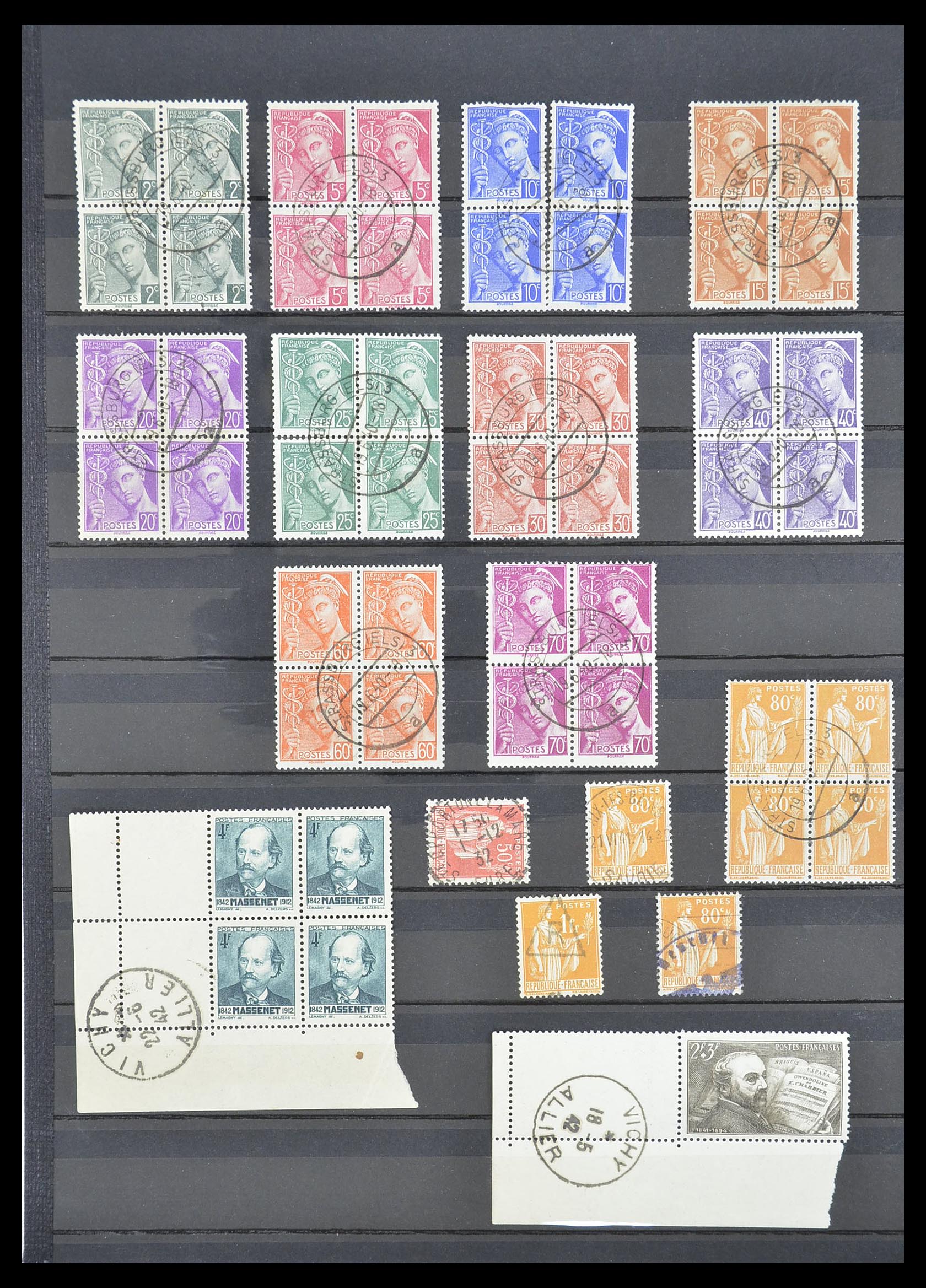 33392 026 - Stamp collection 33392 France cancels 1849-1936.
