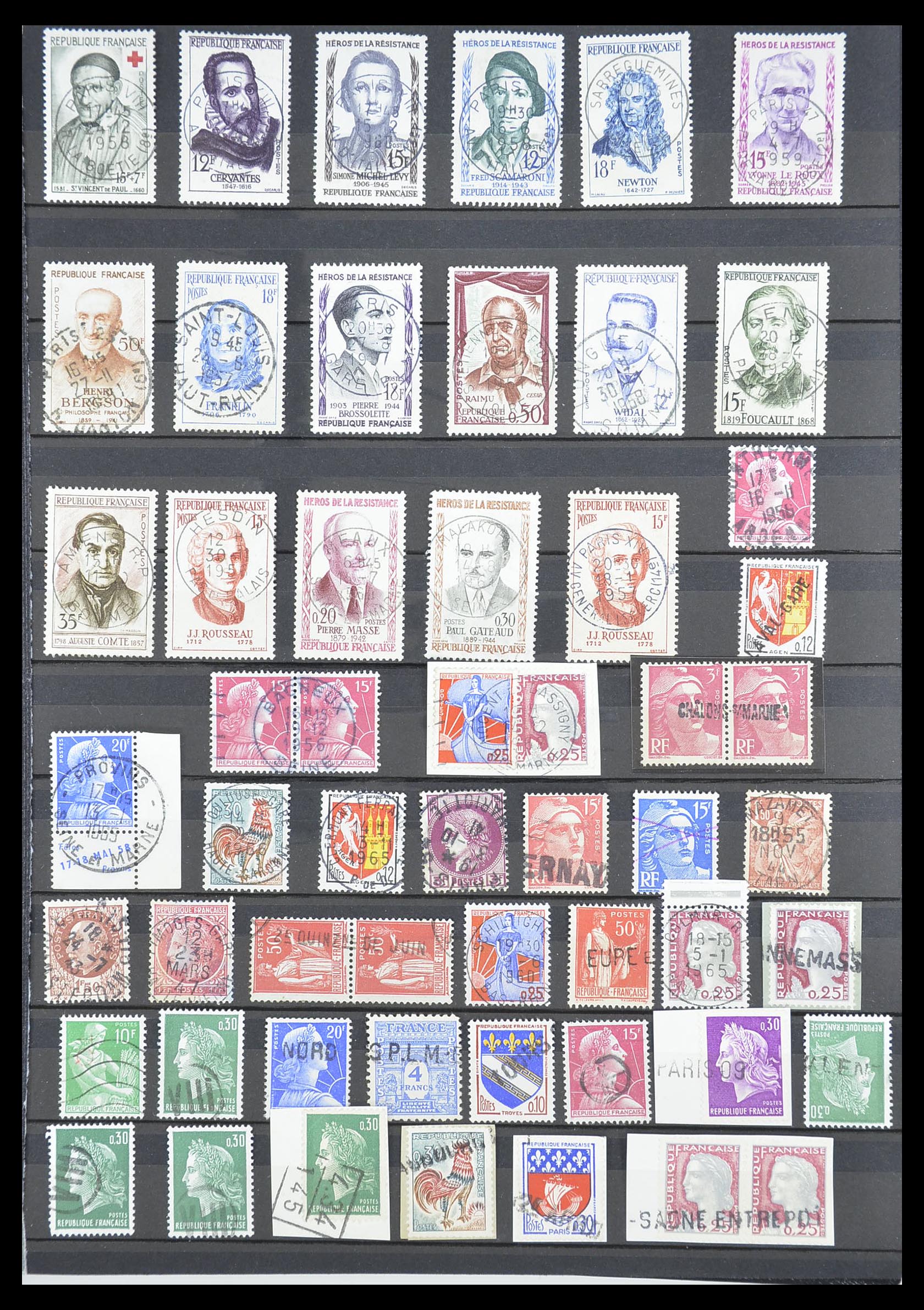 33392 027 - Postzegelverzameling 33392 Frankrijk stempels 1849-1936.