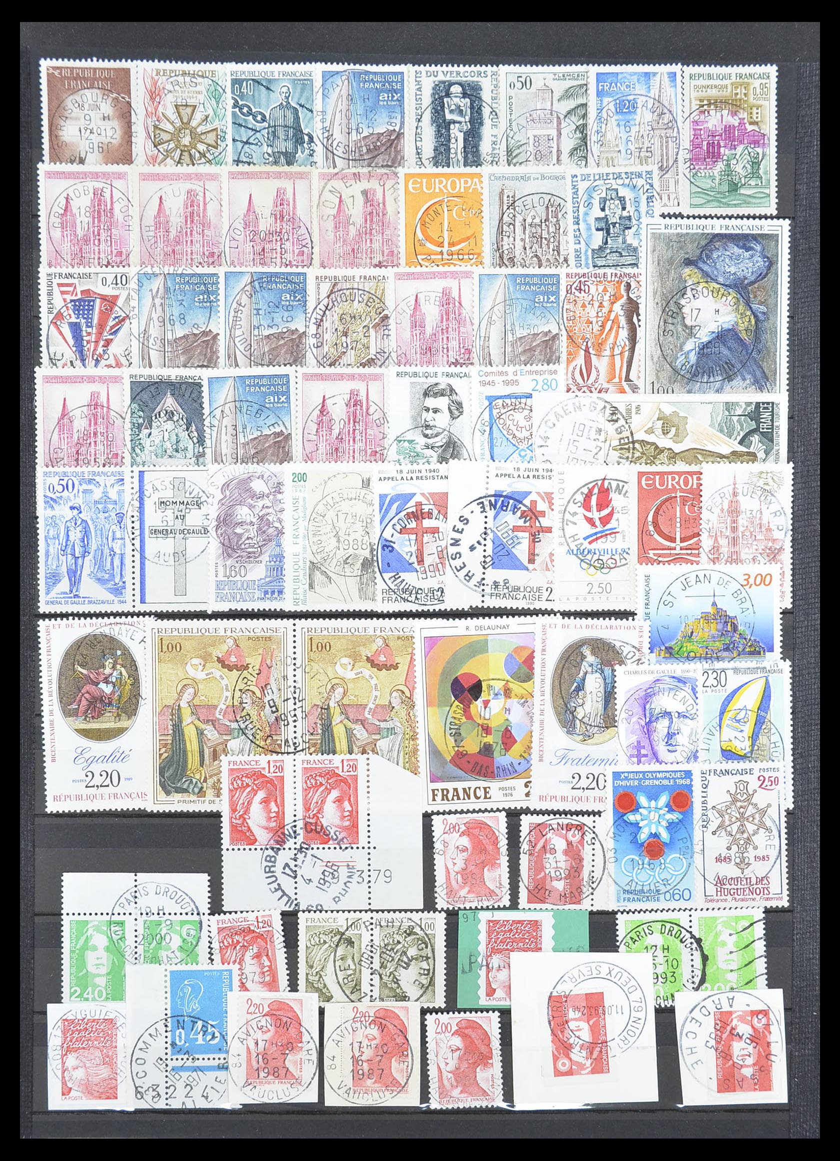 33392 028 - Postzegelverzameling 33392 Frankrijk stempels 1849-1936.