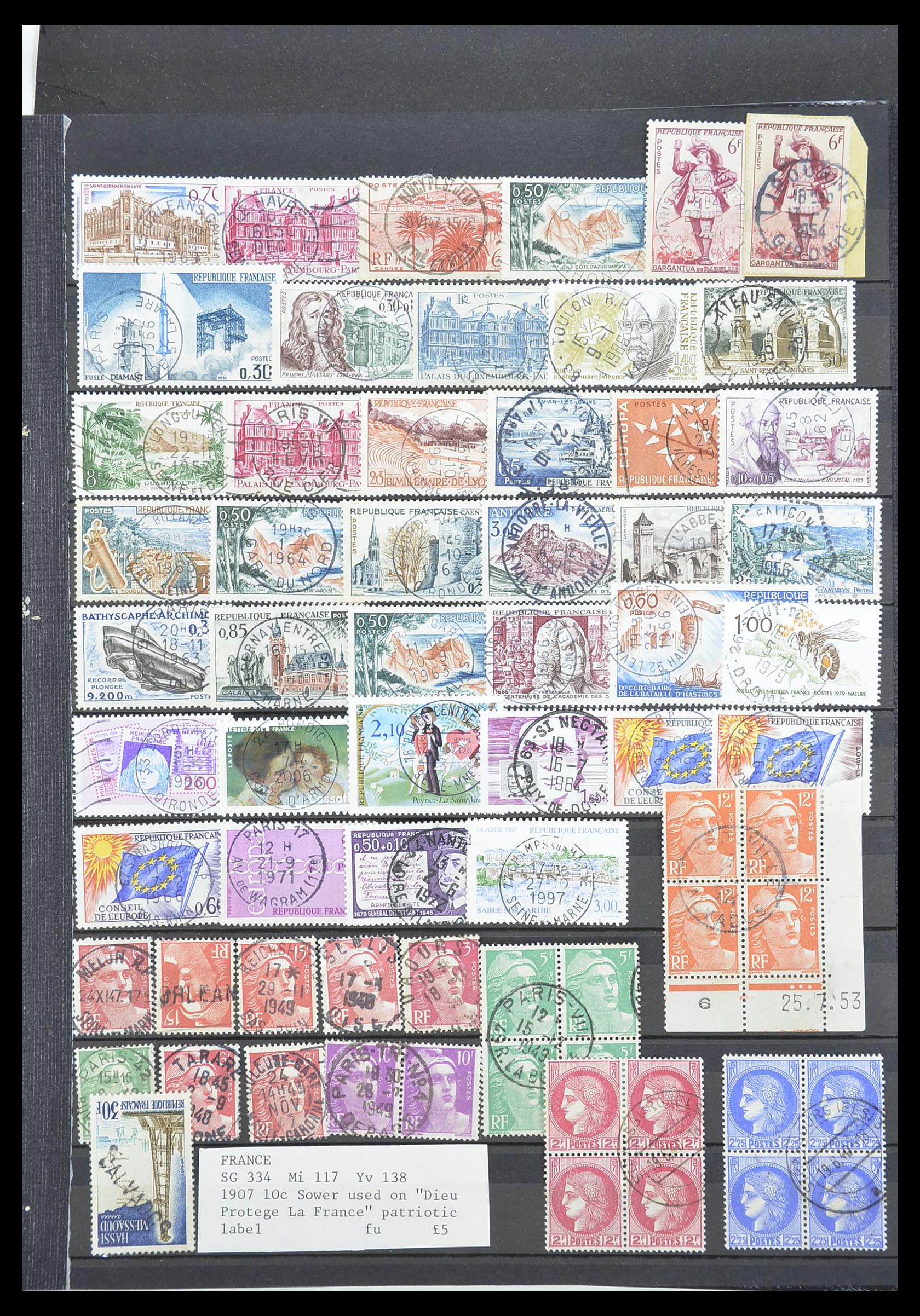 33392 029 - Postzegelverzameling 33392 Frankrijk stempels 1849-1936.