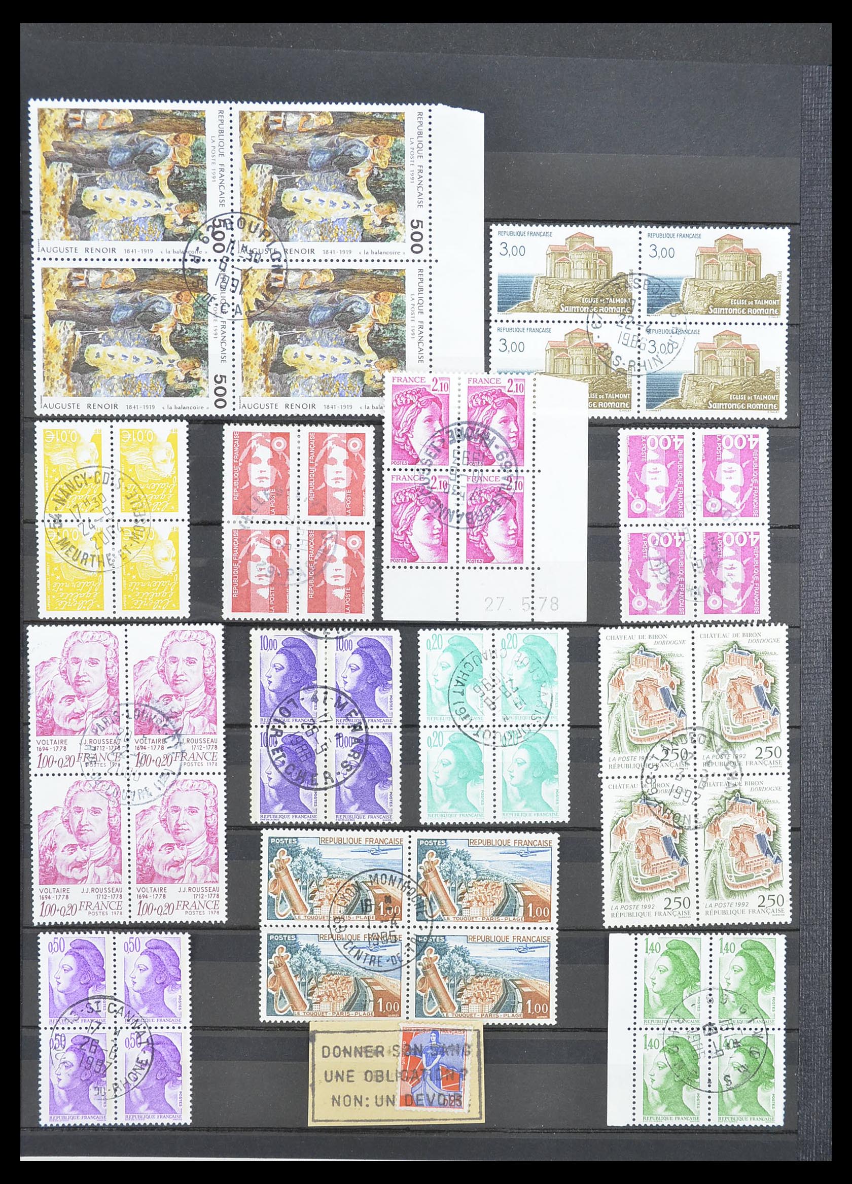 33392 030 - Stamp collection 33392 France cancels 1849-1936.