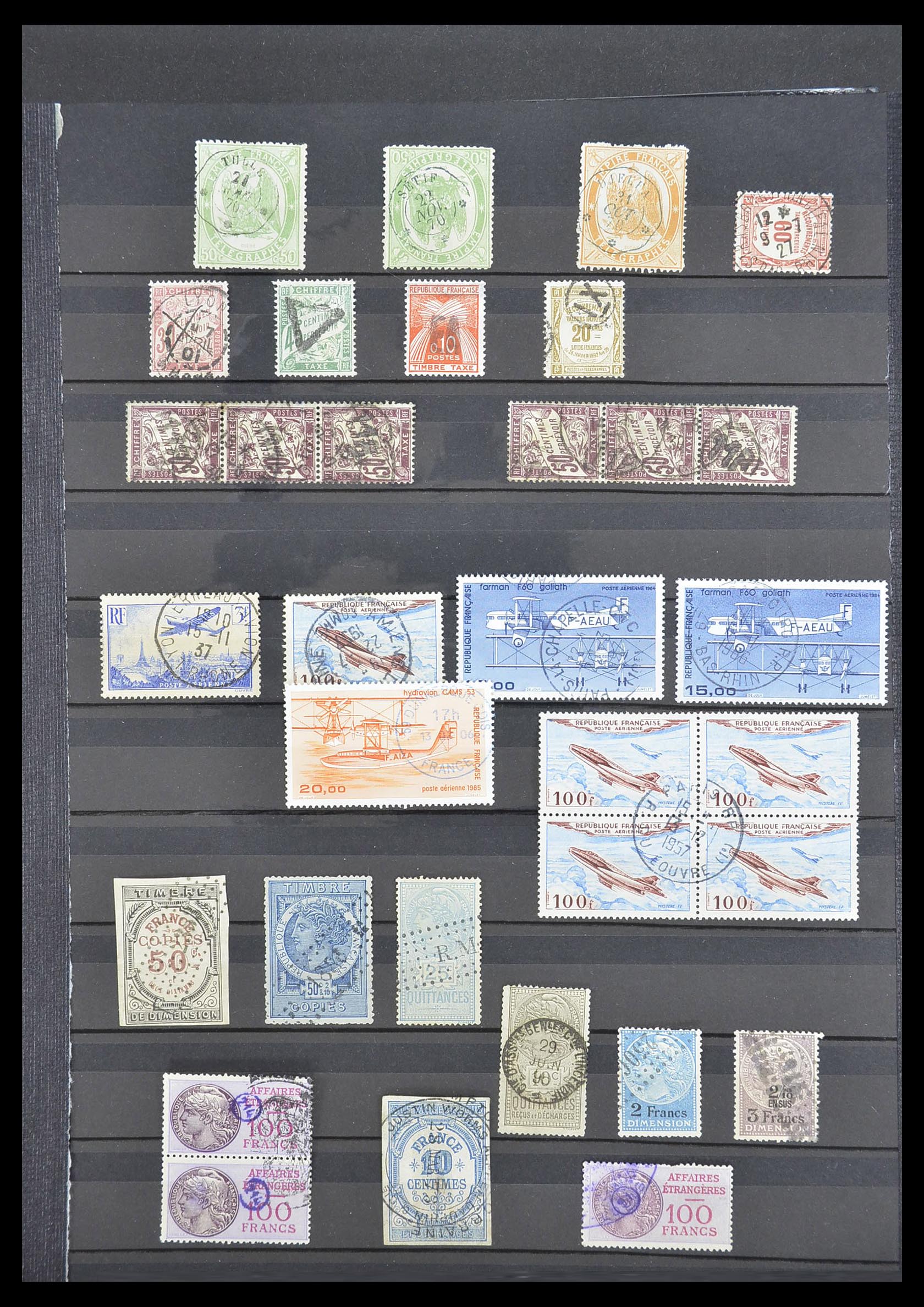 33392 031 - Postzegelverzameling 33392 Frankrijk stempels 1849-1936.