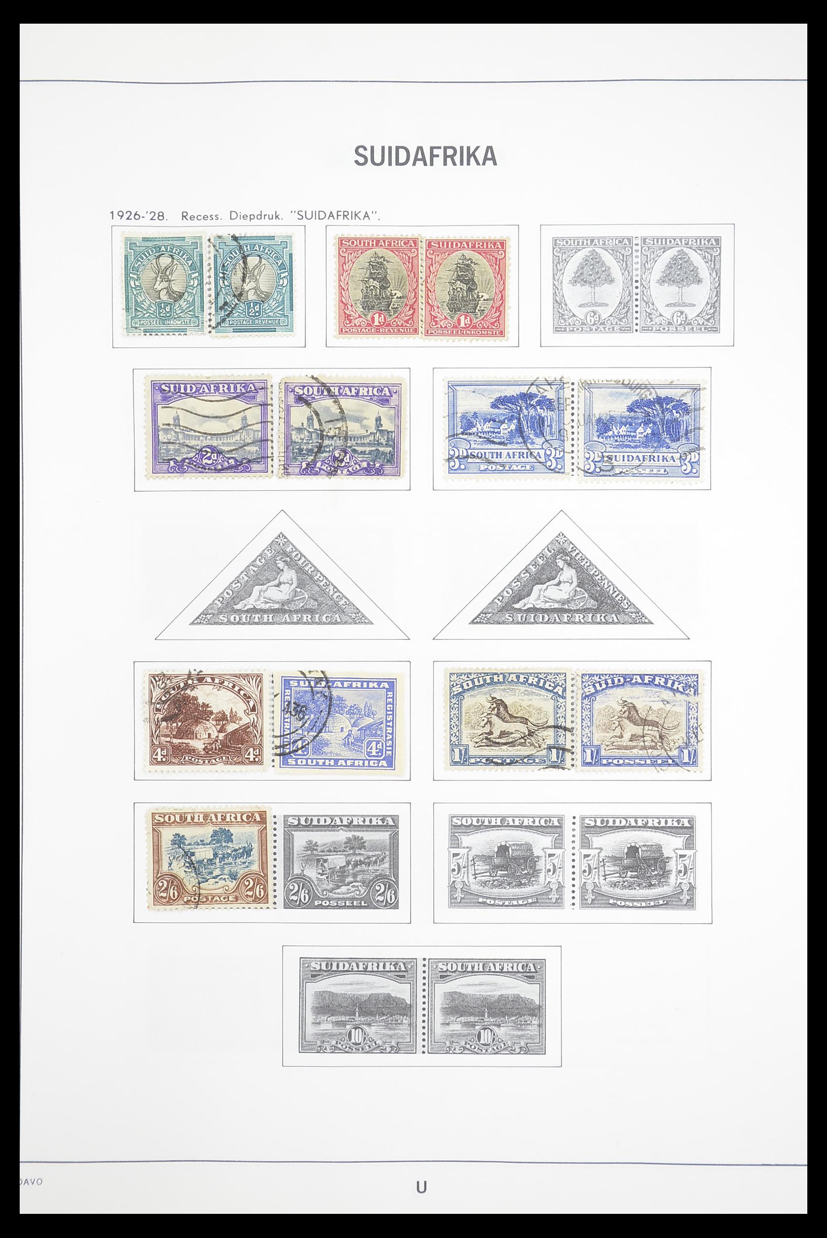 33393 002 - Postzegelverzameling 33393 Zuid Afrika en gebieden 1910-1998.