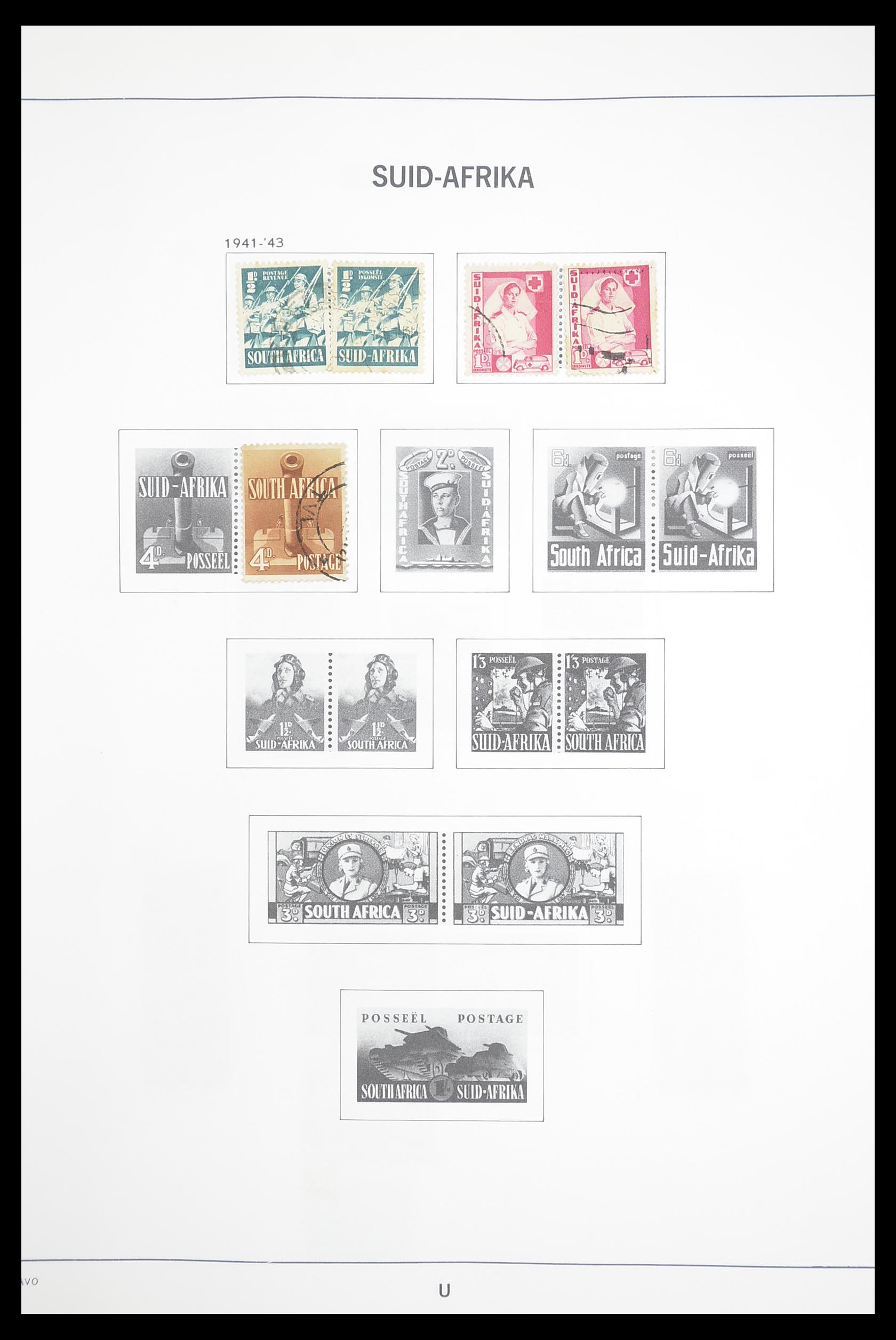 33393 007 - Postzegelverzameling 33393 Zuid Afrika en gebieden 1910-1998.