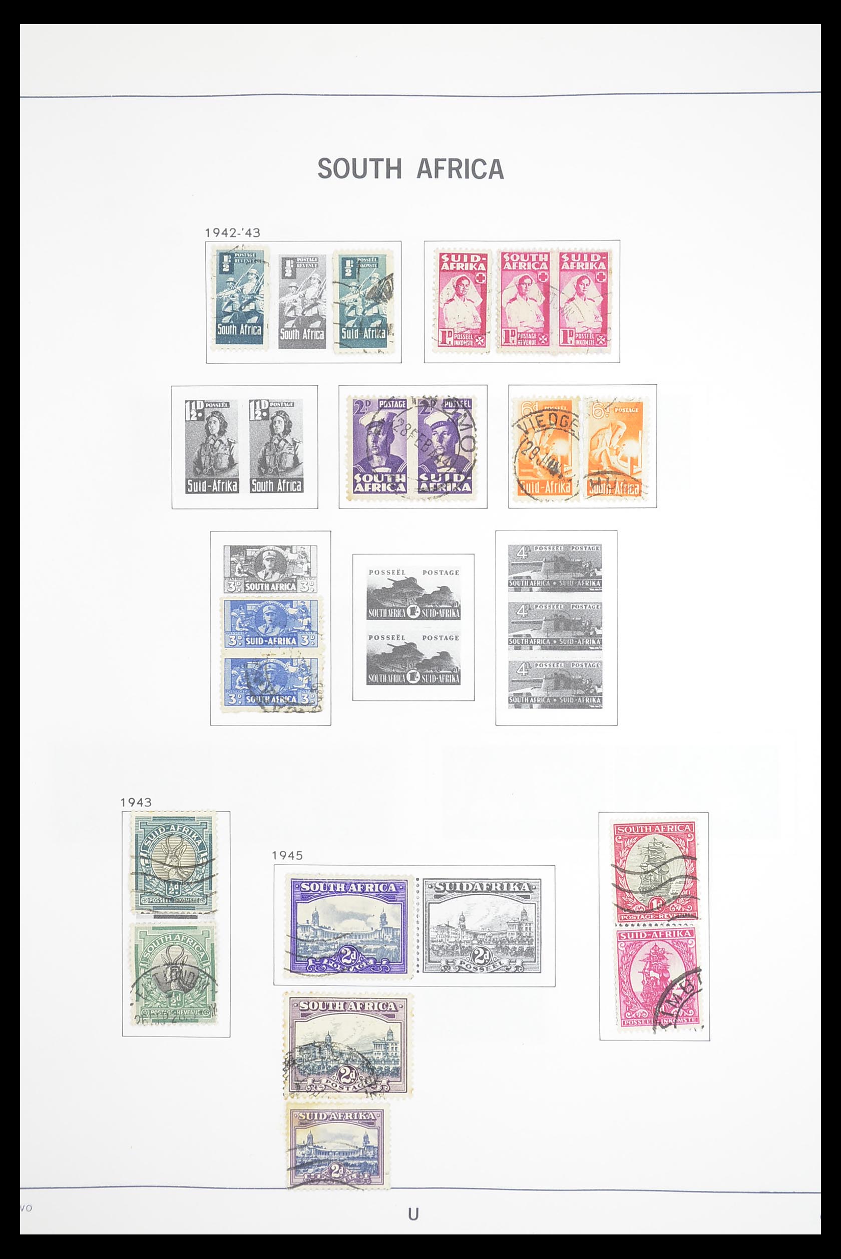 33393 008 - Postzegelverzameling 33393 Zuid Afrika en gebieden 1910-1998.