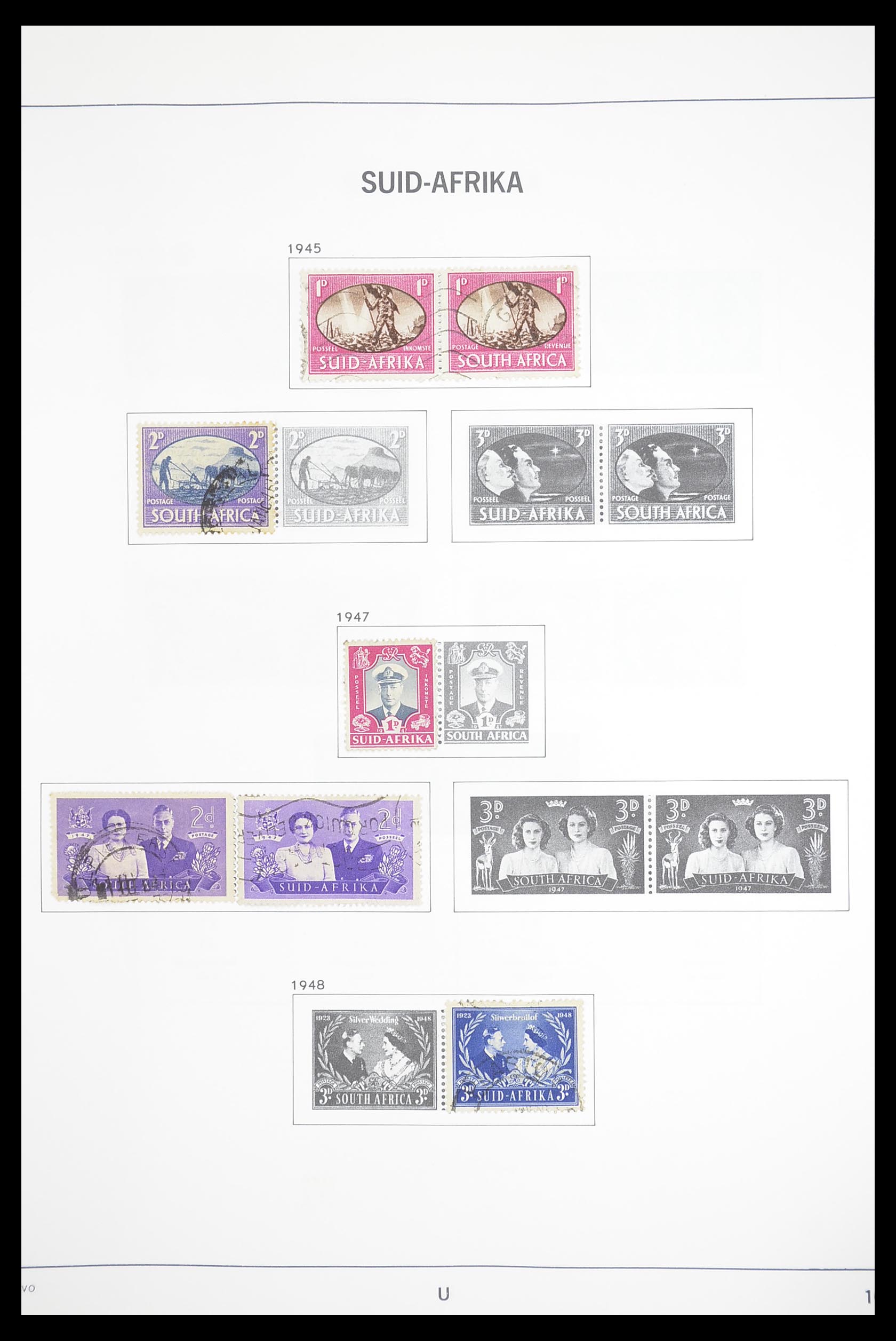 33393 009 - Postzegelverzameling 33393 Zuid Afrika en gebieden 1910-1998.