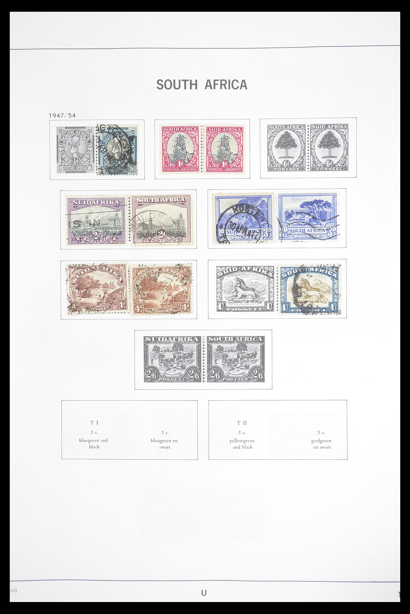 33393 010 - Postzegelverzameling 33393 Zuid Afrika en gebieden 1910-1998.