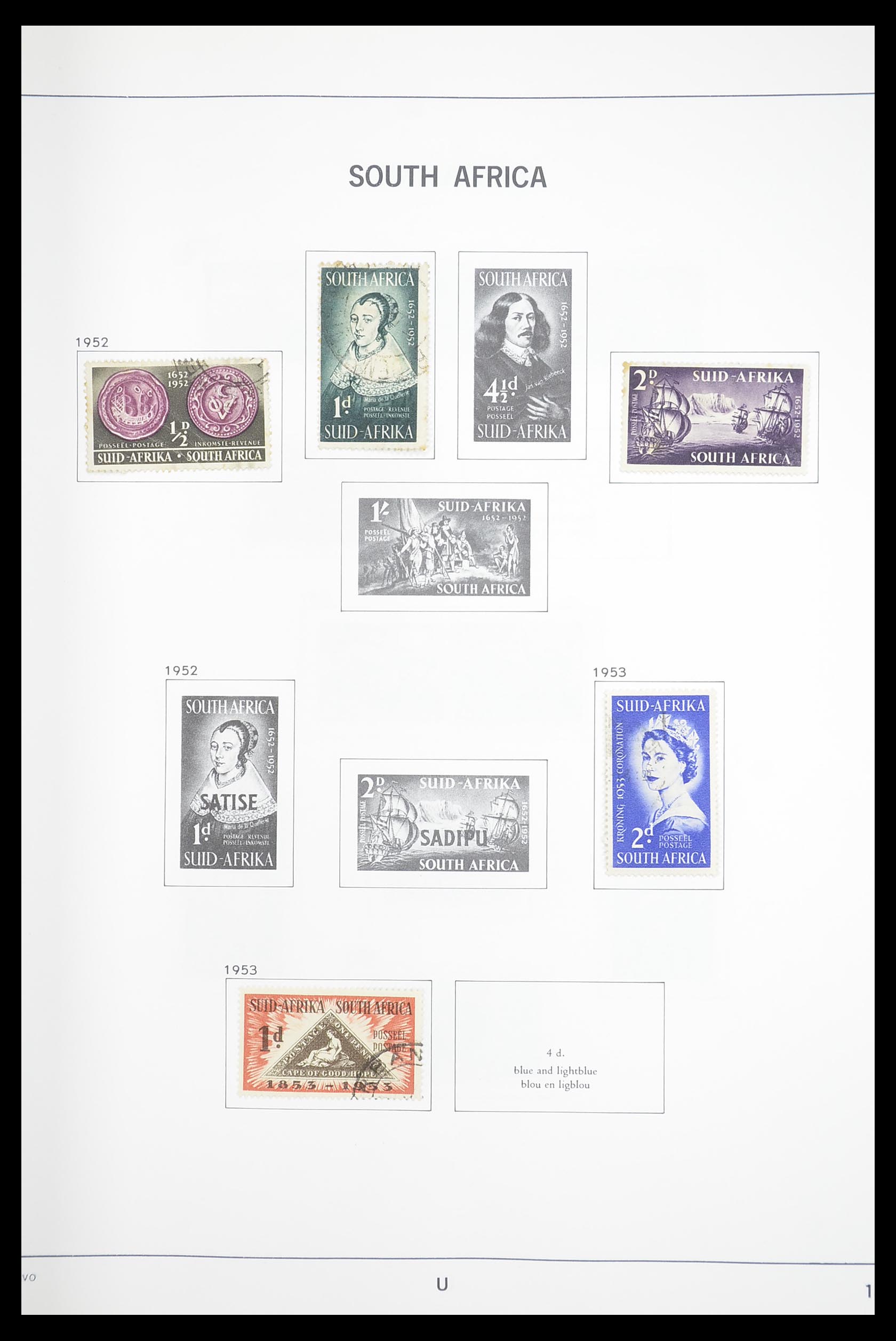 33393 013 - Postzegelverzameling 33393 Zuid Afrika en gebieden 1910-1998.