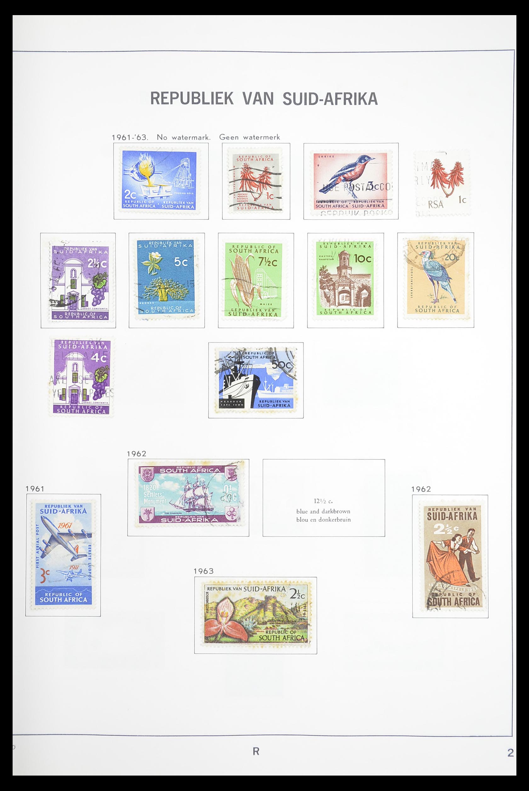 33393 021 - Postzegelverzameling 33393 Zuid Afrika en gebieden 1910-1998.