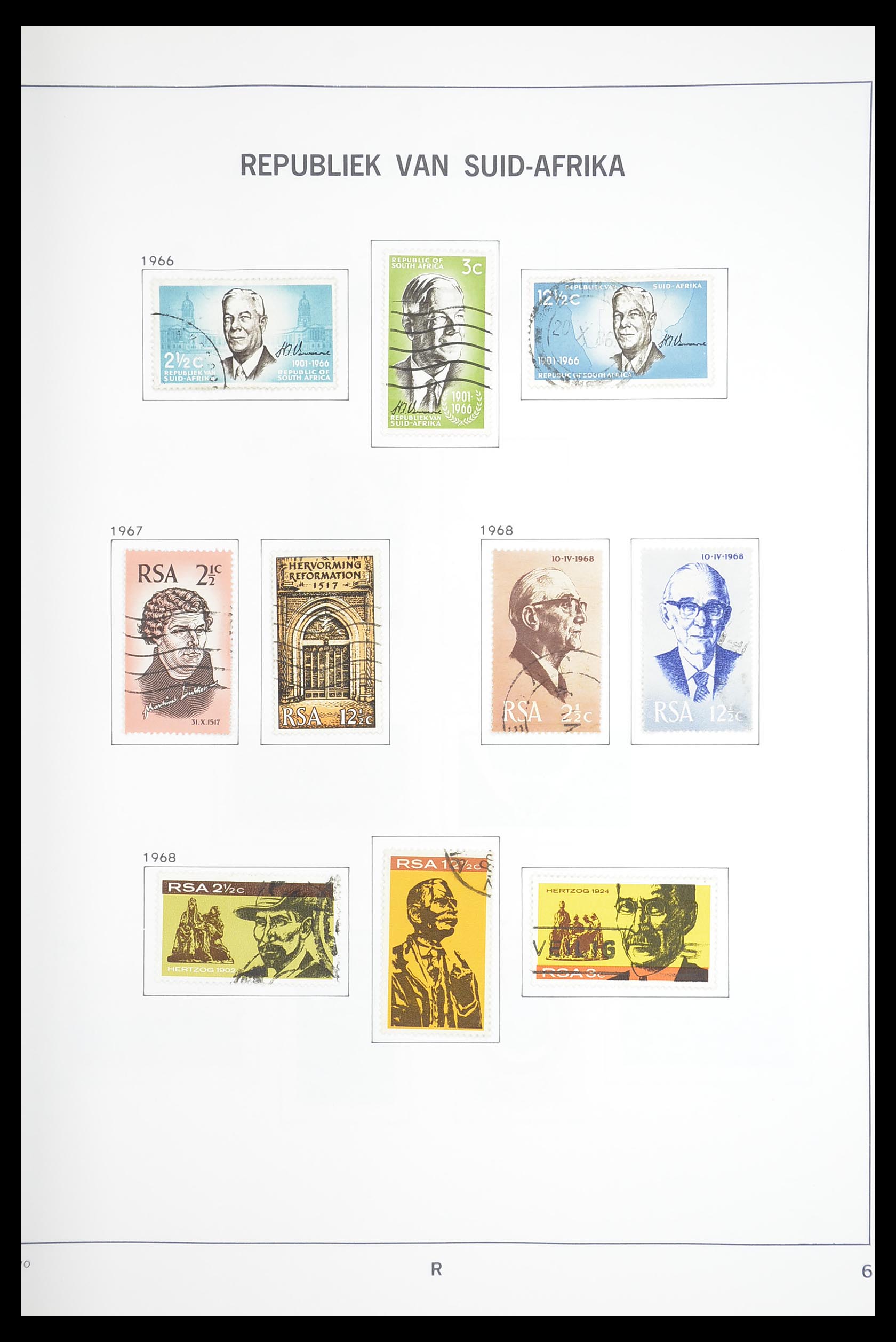 33393 025 - Postzegelverzameling 33393 Zuid Afrika en gebieden 1910-1998.
