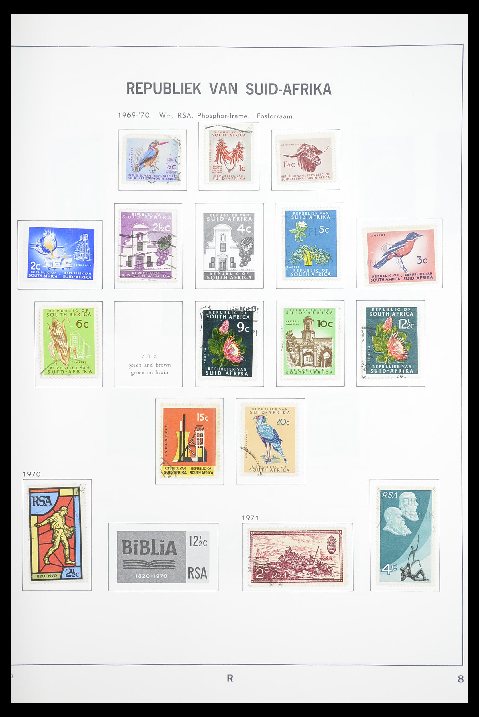 33393 027 - Postzegelverzameling 33393 Zuid Afrika en gebieden 1910-1998.