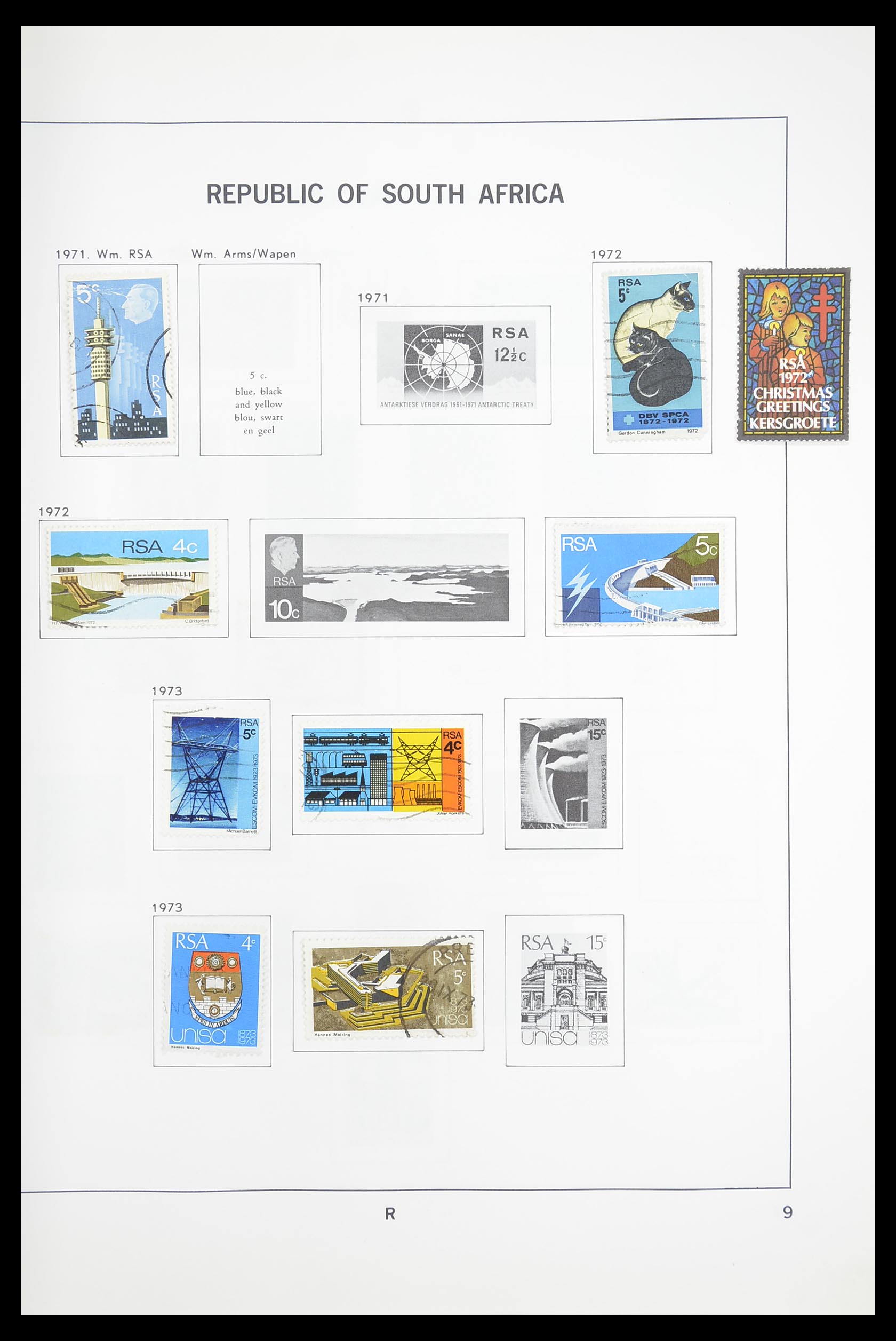 33393 028 - Postzegelverzameling 33393 Zuid Afrika en gebieden 1910-1998.