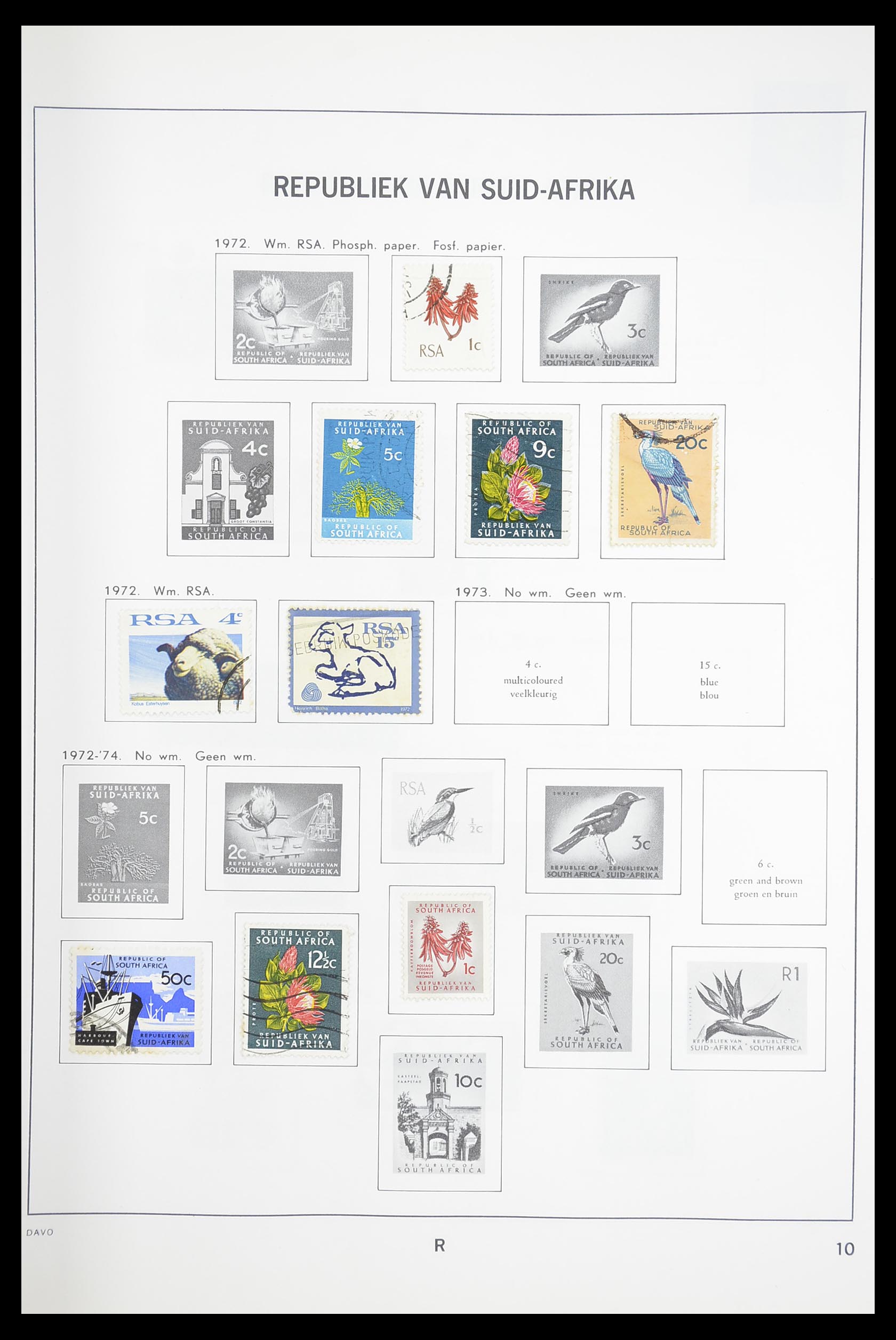 33393 029 - Postzegelverzameling 33393 Zuid Afrika en gebieden 1910-1998.