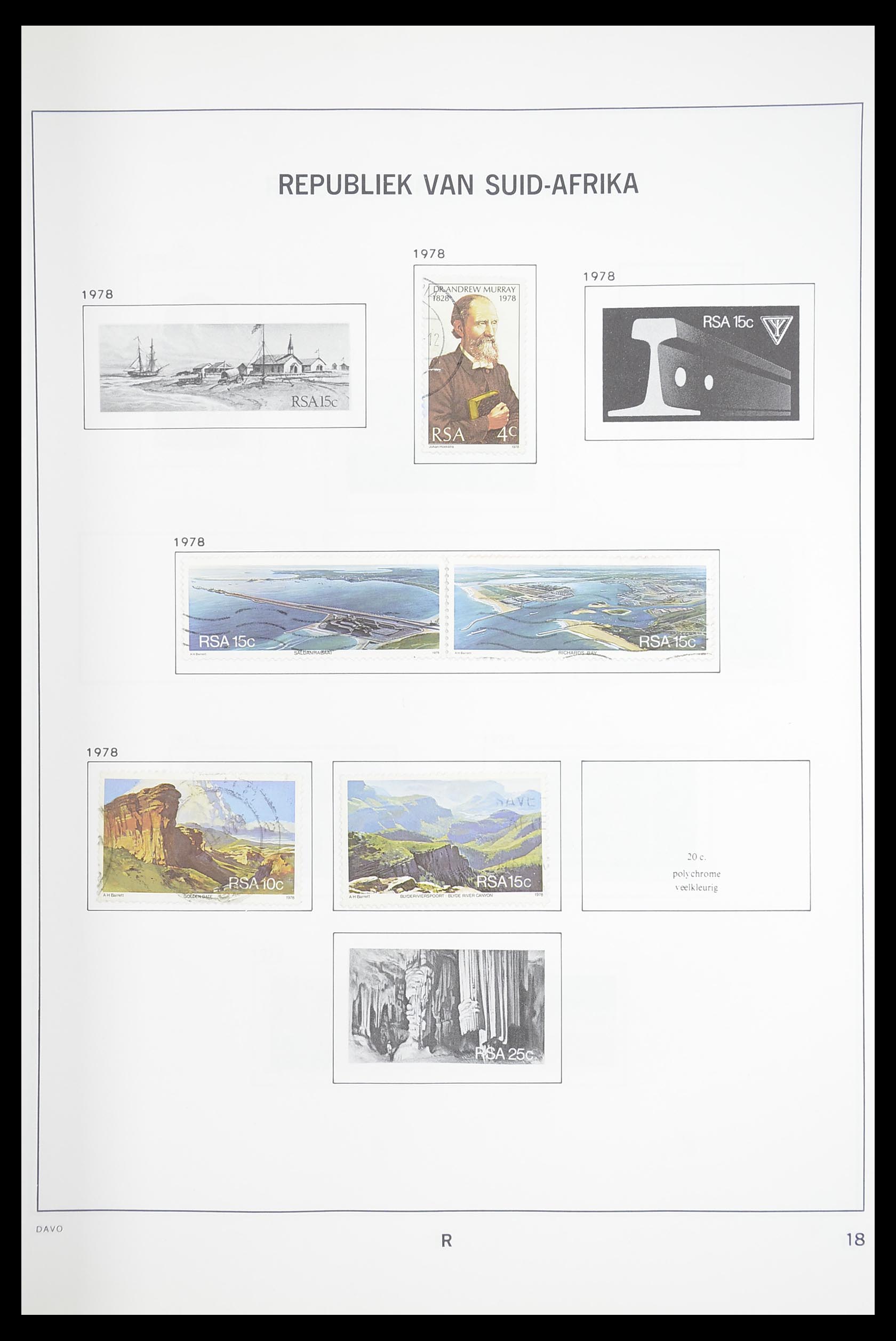 33393 037 - Postzegelverzameling 33393 Zuid Afrika en gebieden 1910-1998.