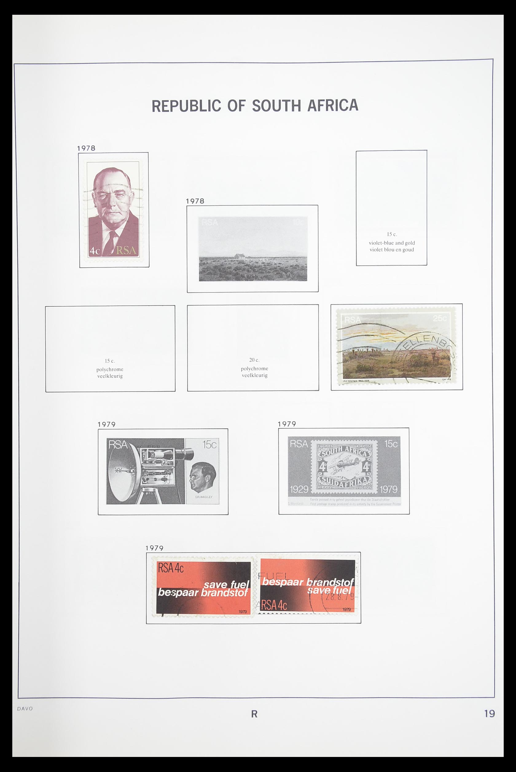 33393 038 - Postzegelverzameling 33393 Zuid Afrika en gebieden 1910-1998.