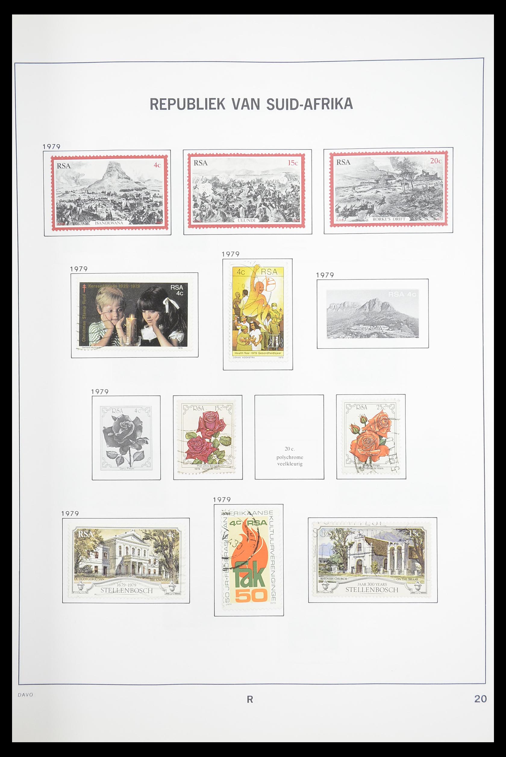 33393 039 - Postzegelverzameling 33393 Zuid Afrika en gebieden 1910-1998.