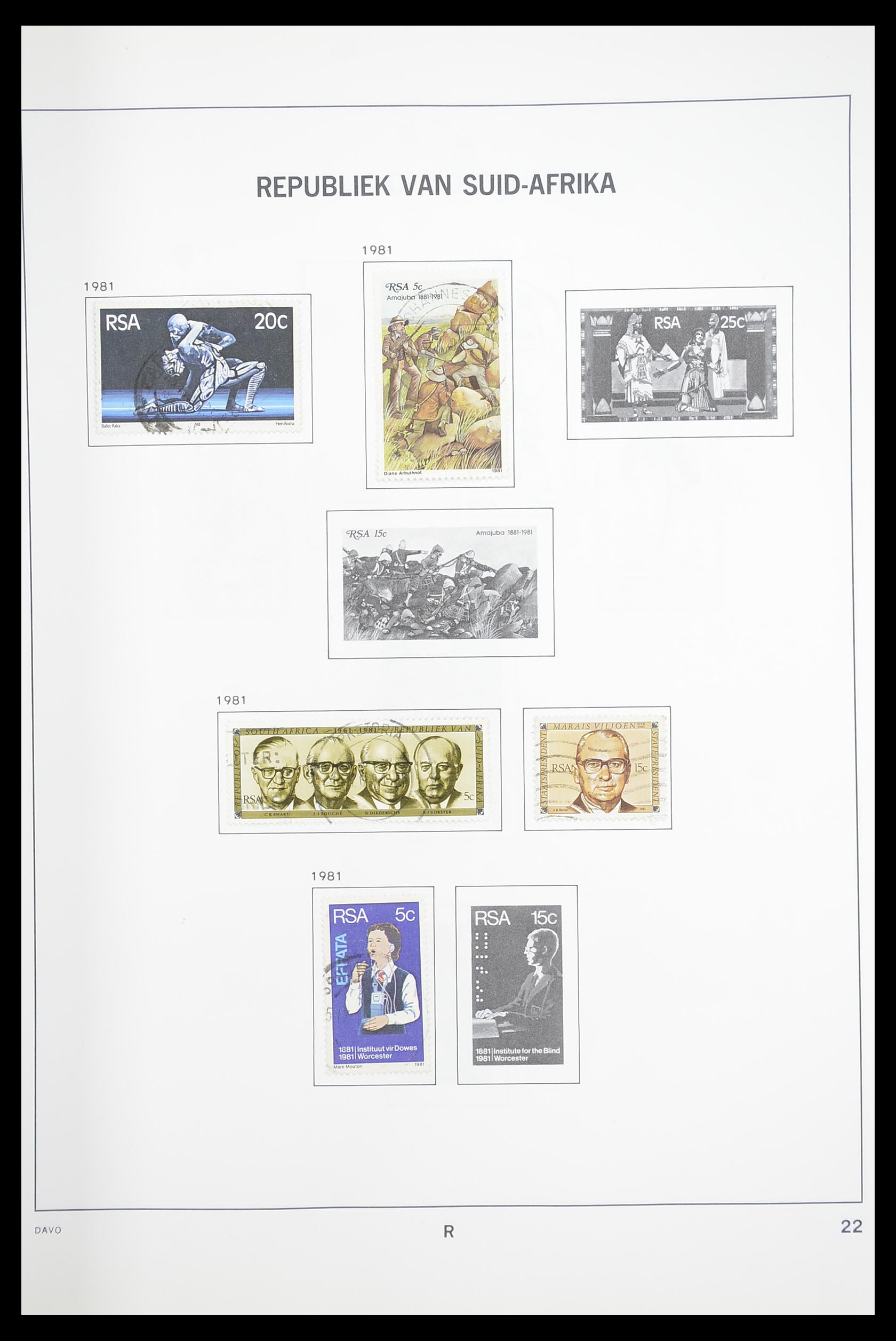 33393 041 - Postzegelverzameling 33393 Zuid Afrika en gebieden 1910-1998.