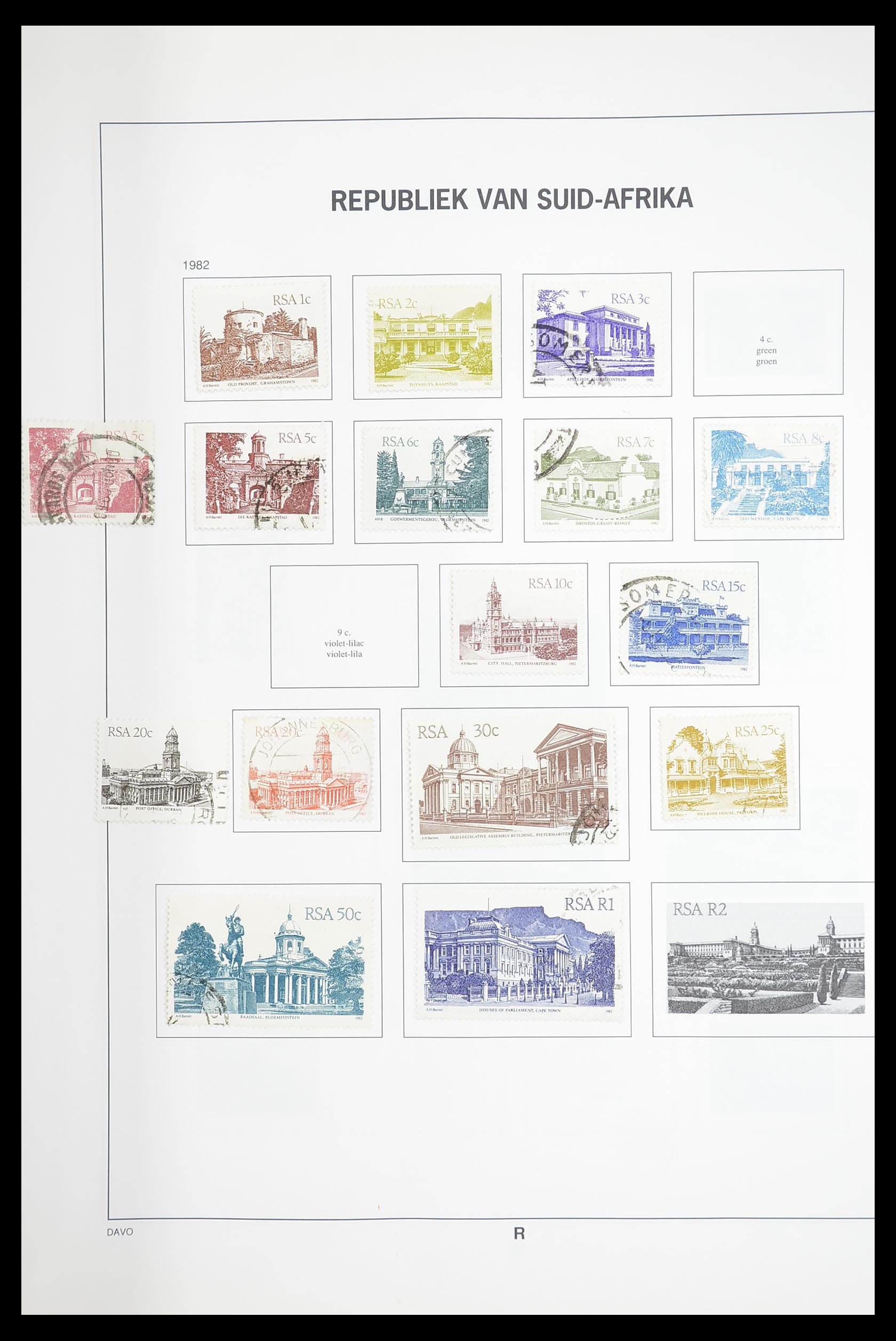 33393 043 - Postzegelverzameling 33393 Zuid Afrika en gebieden 1910-1998.