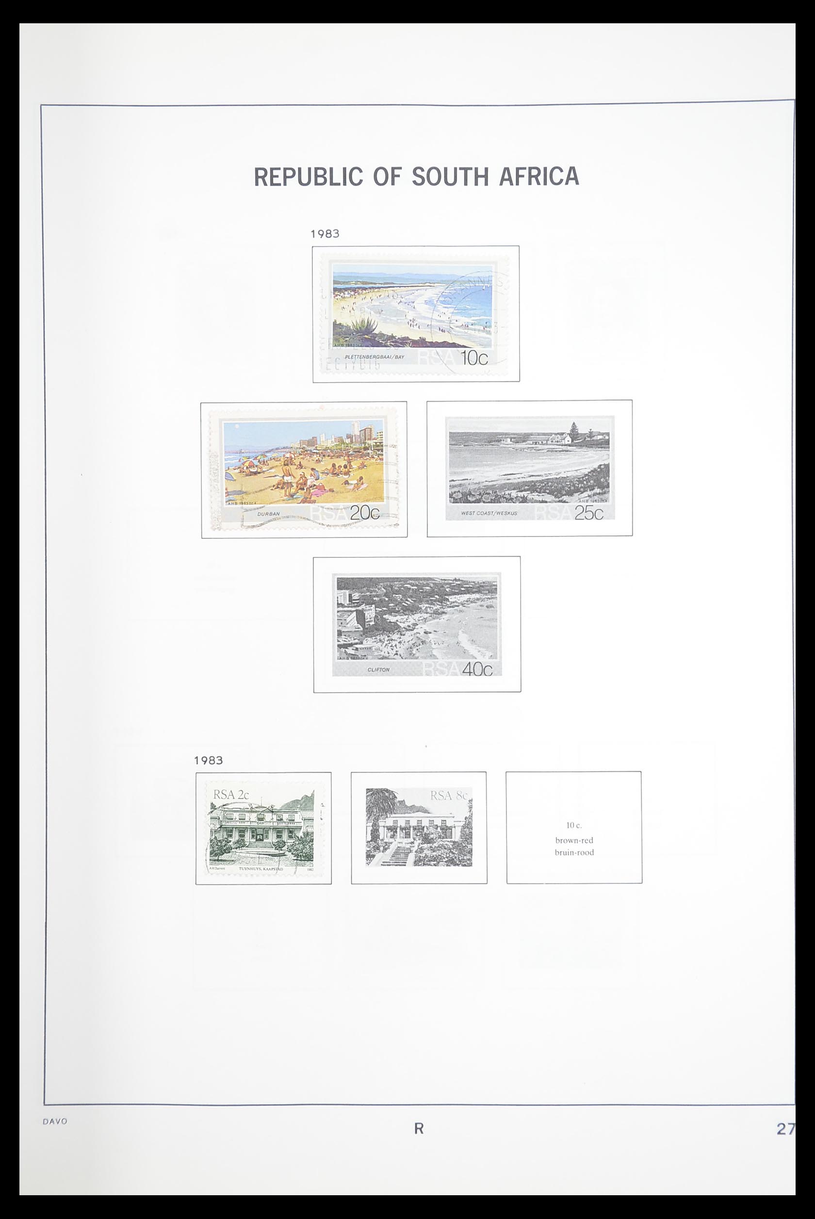 33393 046 - Postzegelverzameling 33393 Zuid Afrika en gebieden 1910-1998.