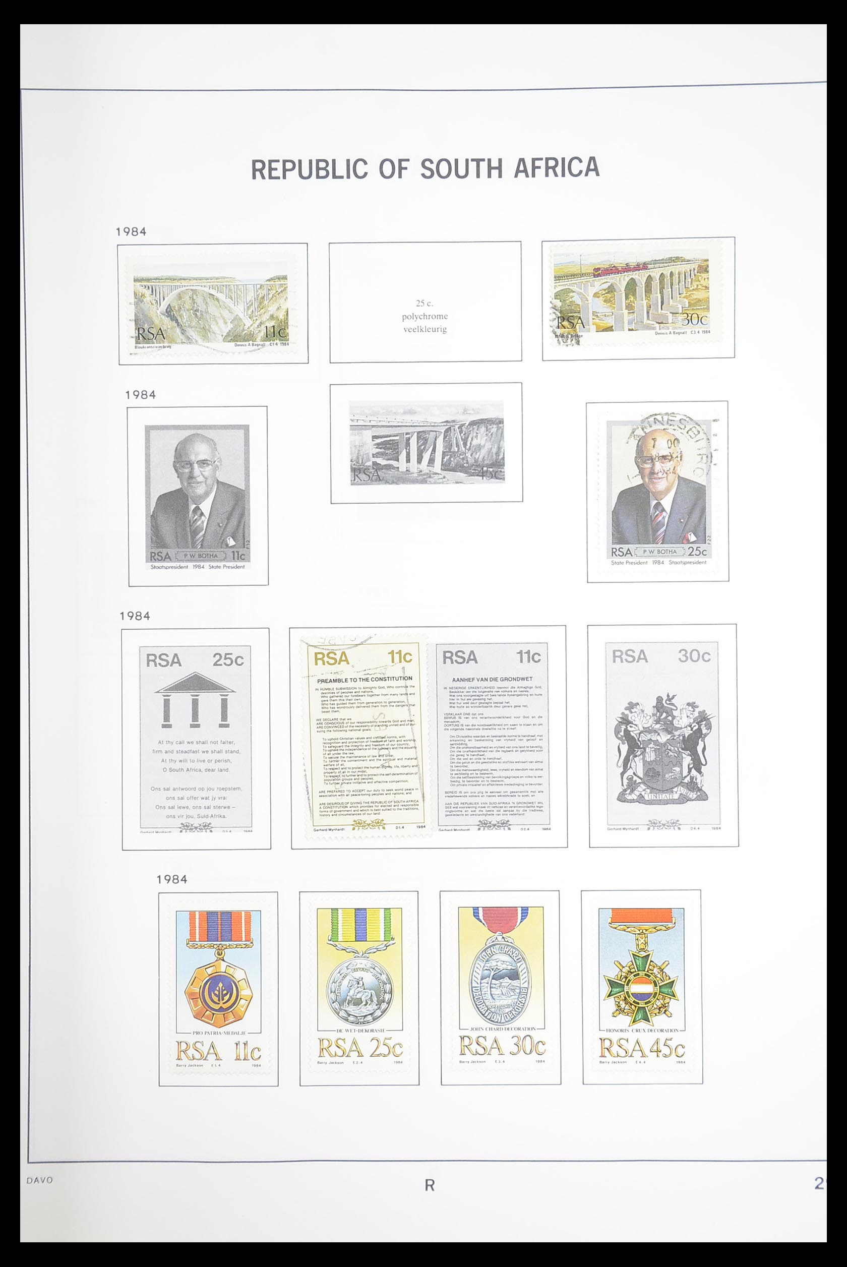 33393 048 - Postzegelverzameling 33393 Zuid Afrika en gebieden 1910-1998.