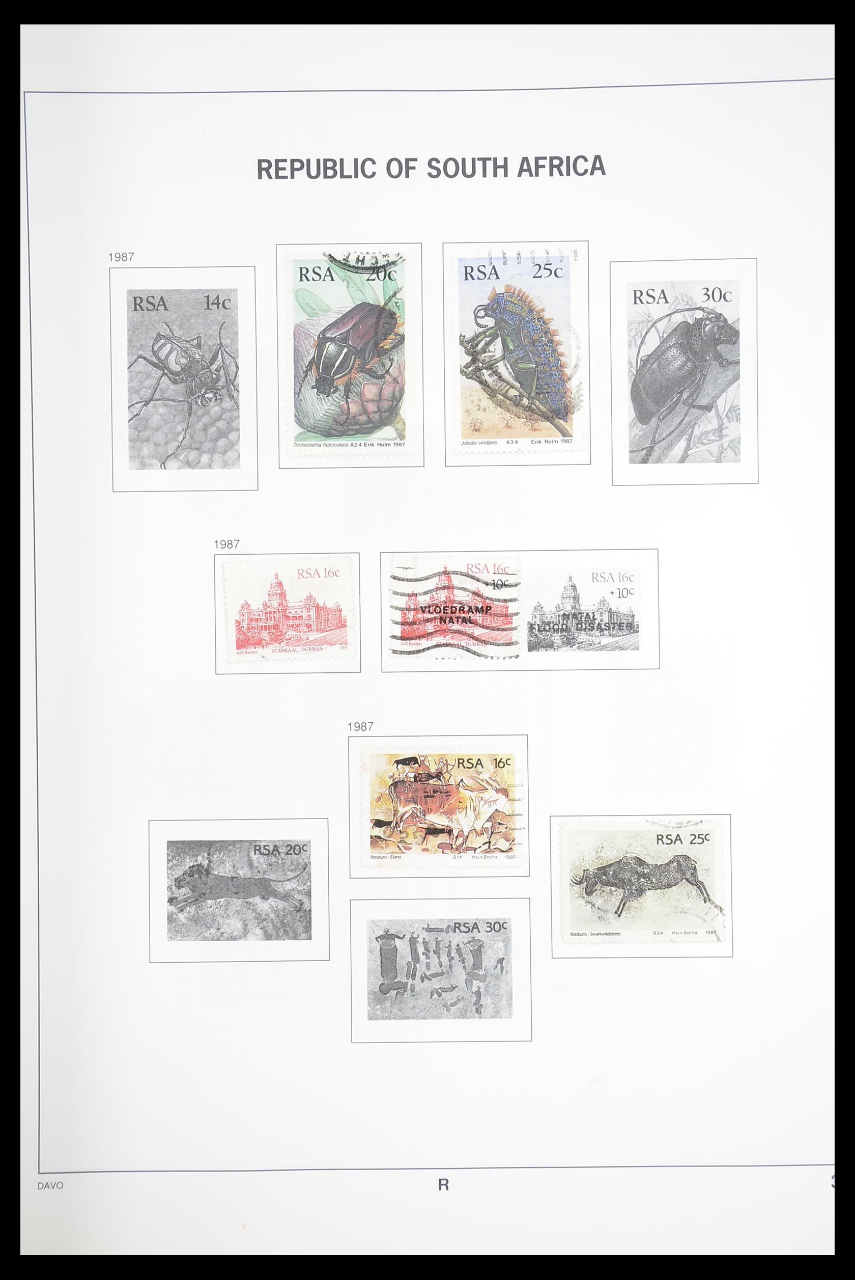 33393 052 - Postzegelverzameling 33393 Zuid Afrika en gebieden 1910-1998.